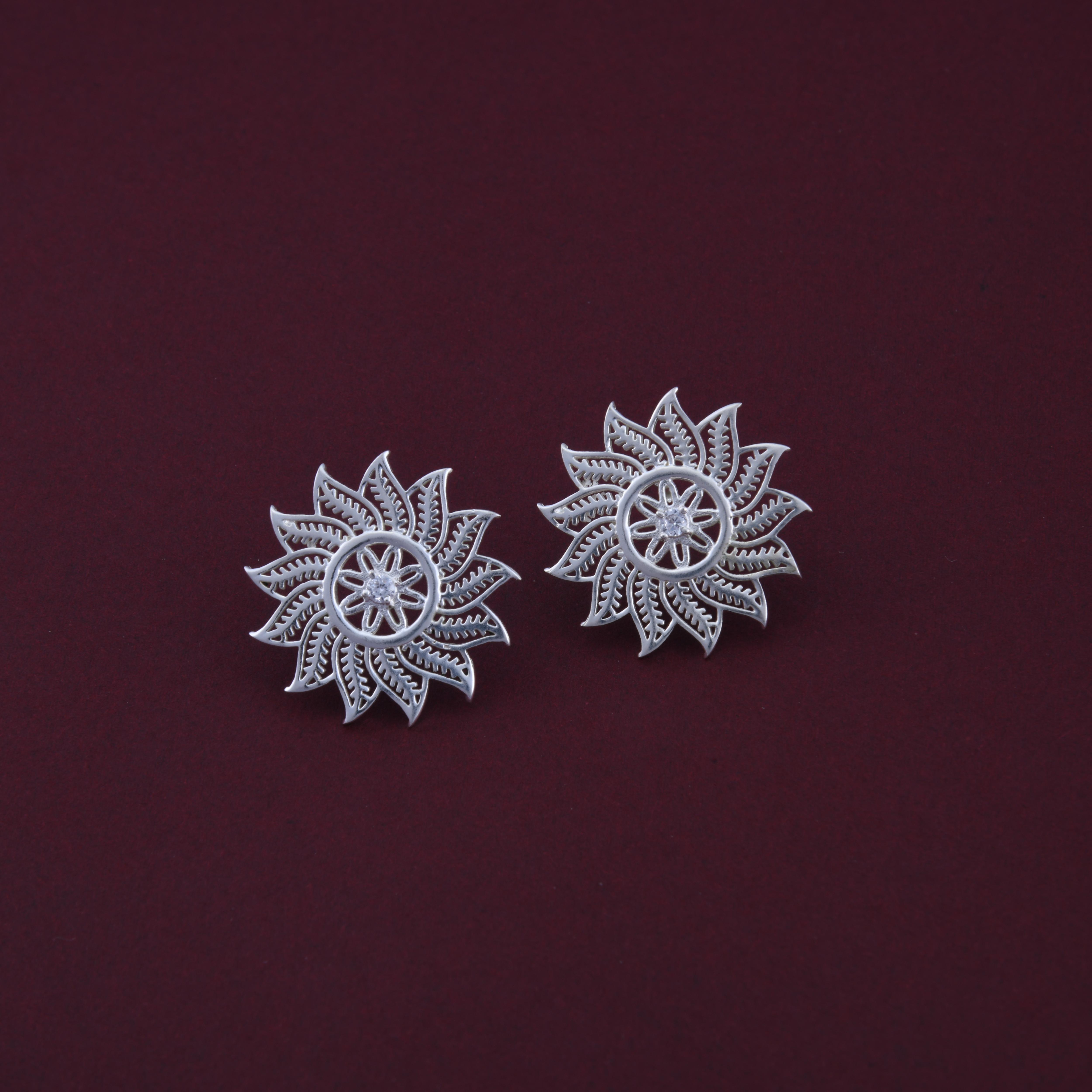 Pookalam Stud Earrings