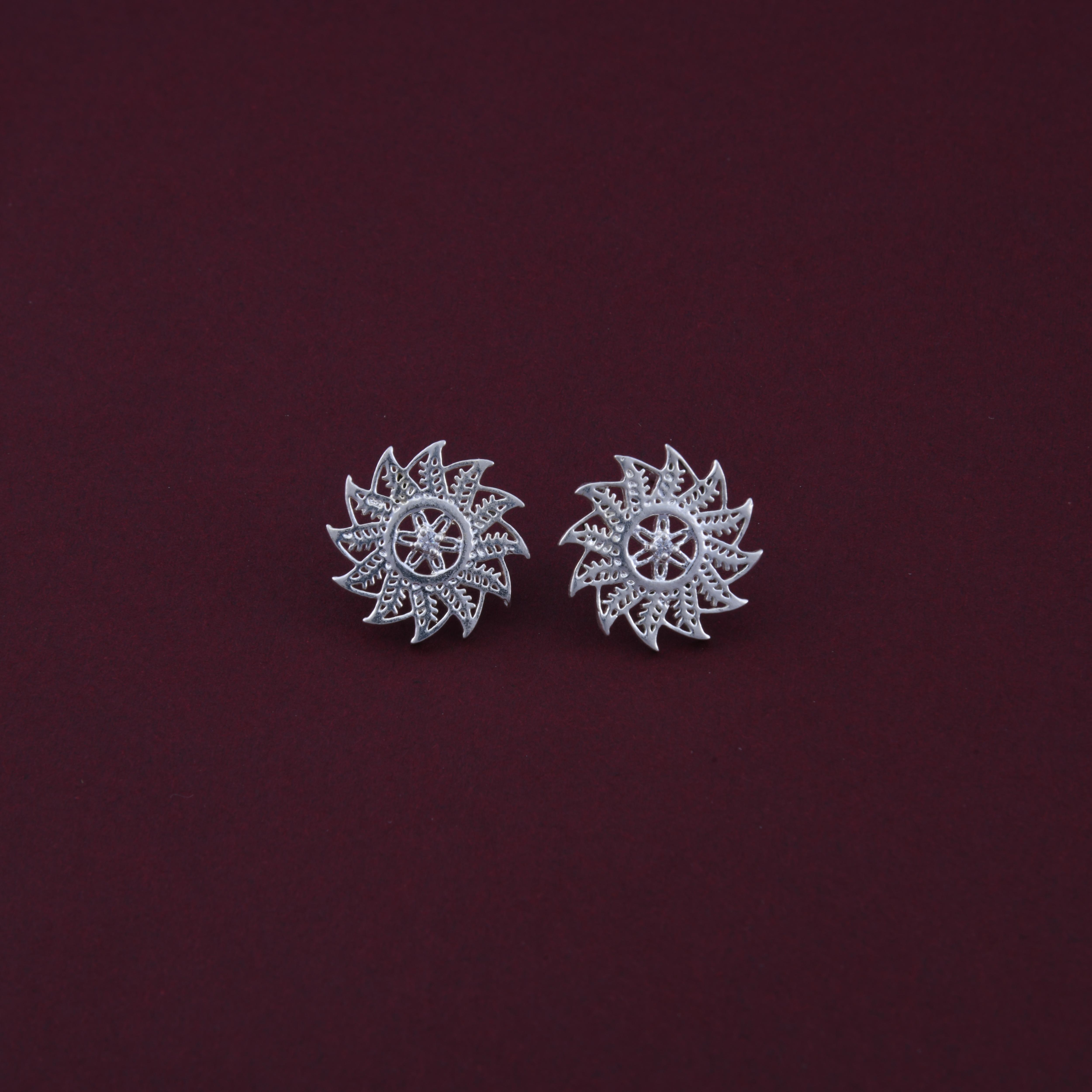 Pookalam Stud Earrings
