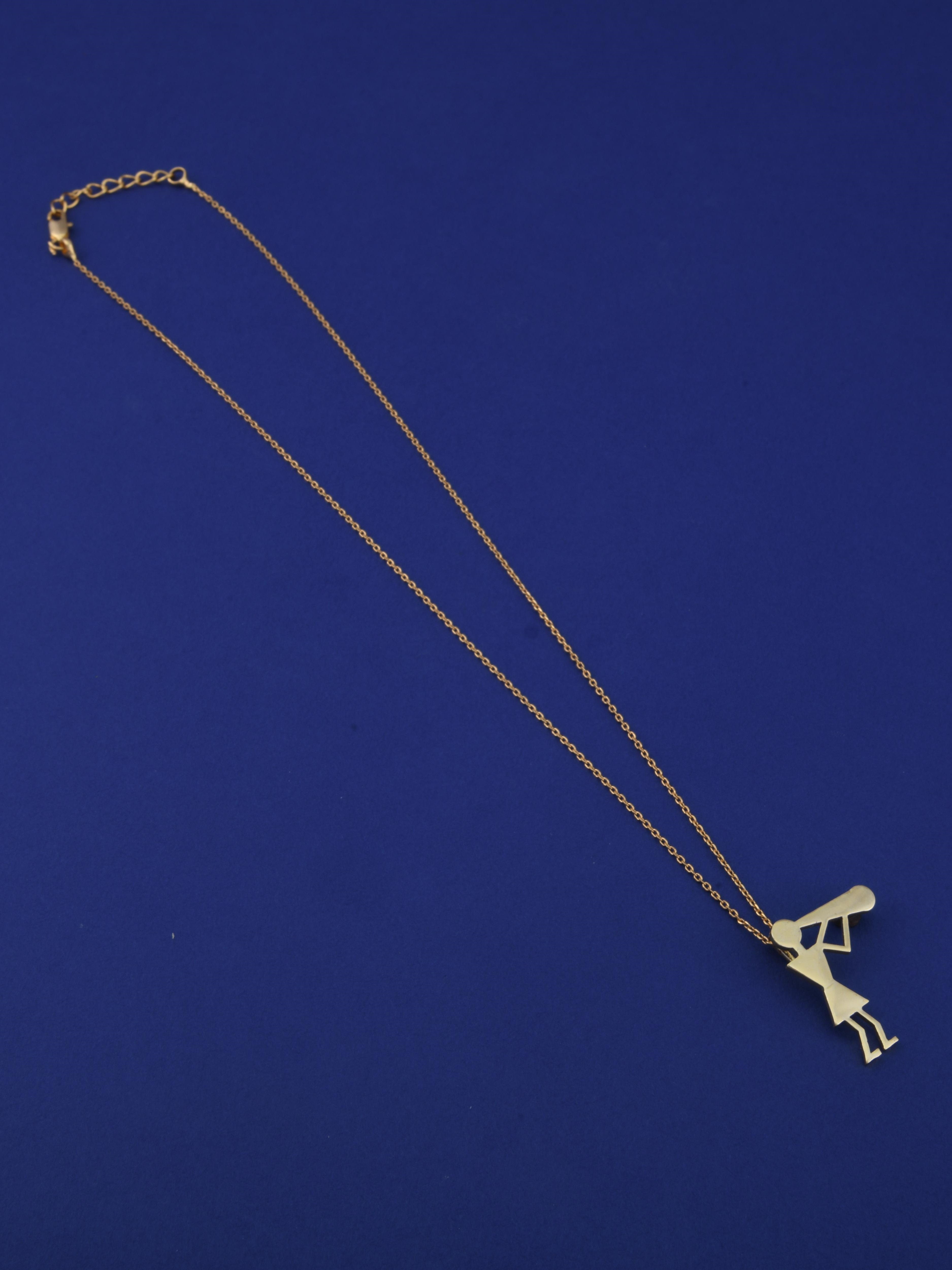 Warli Trumpet Pendant Necklace