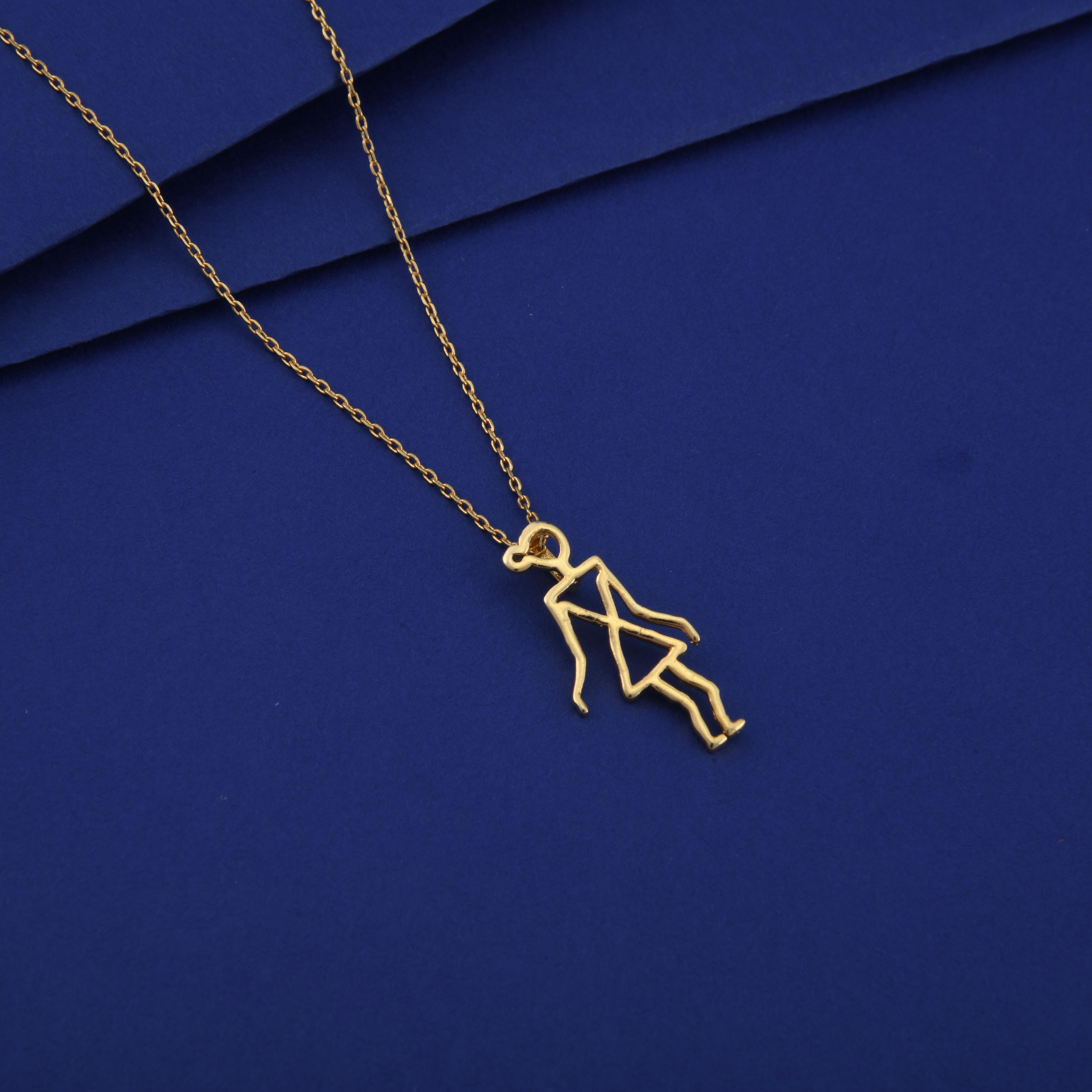 Warli Girl Pendant Necklace