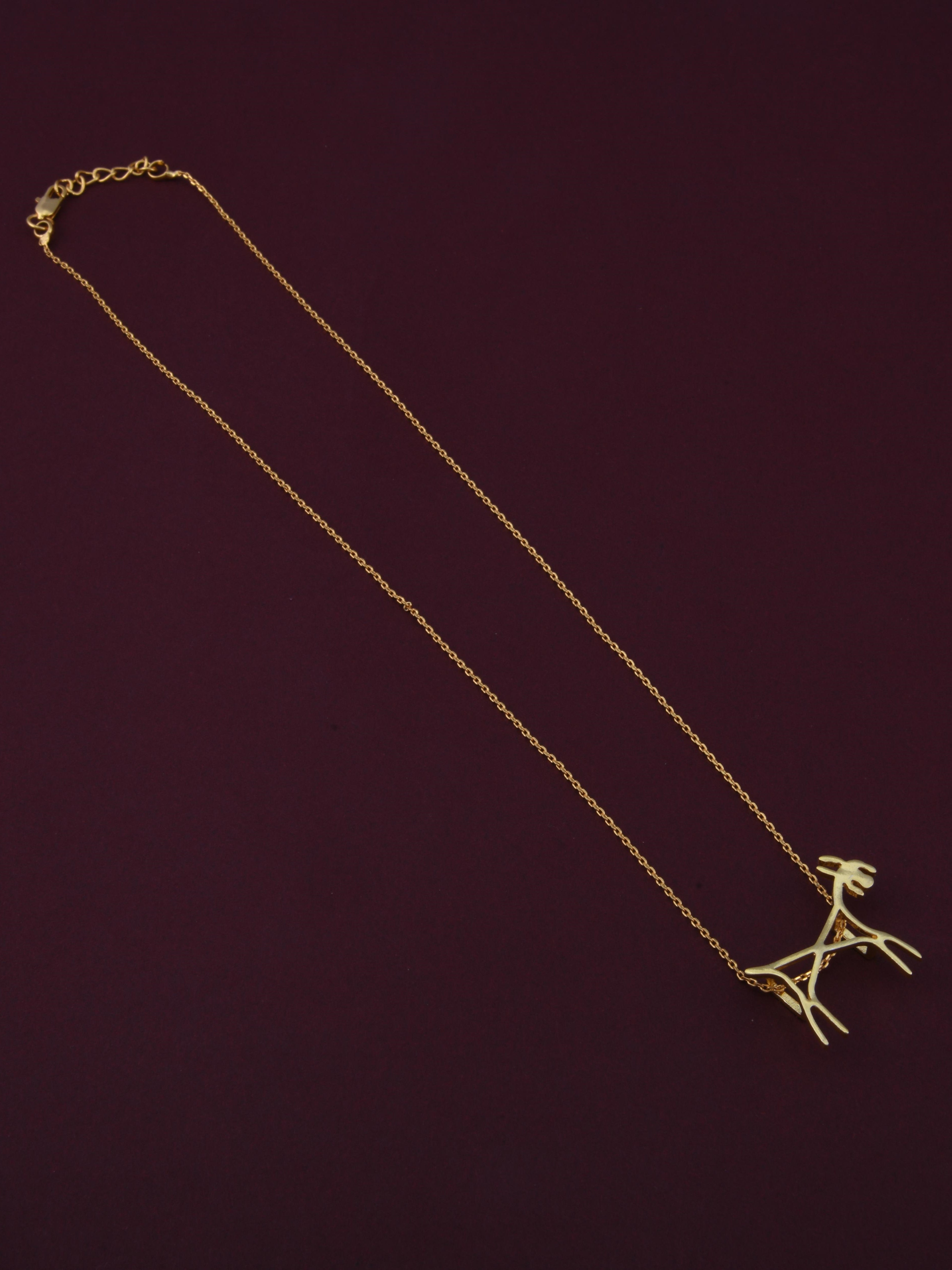 Warli Goat Pendant Necklace