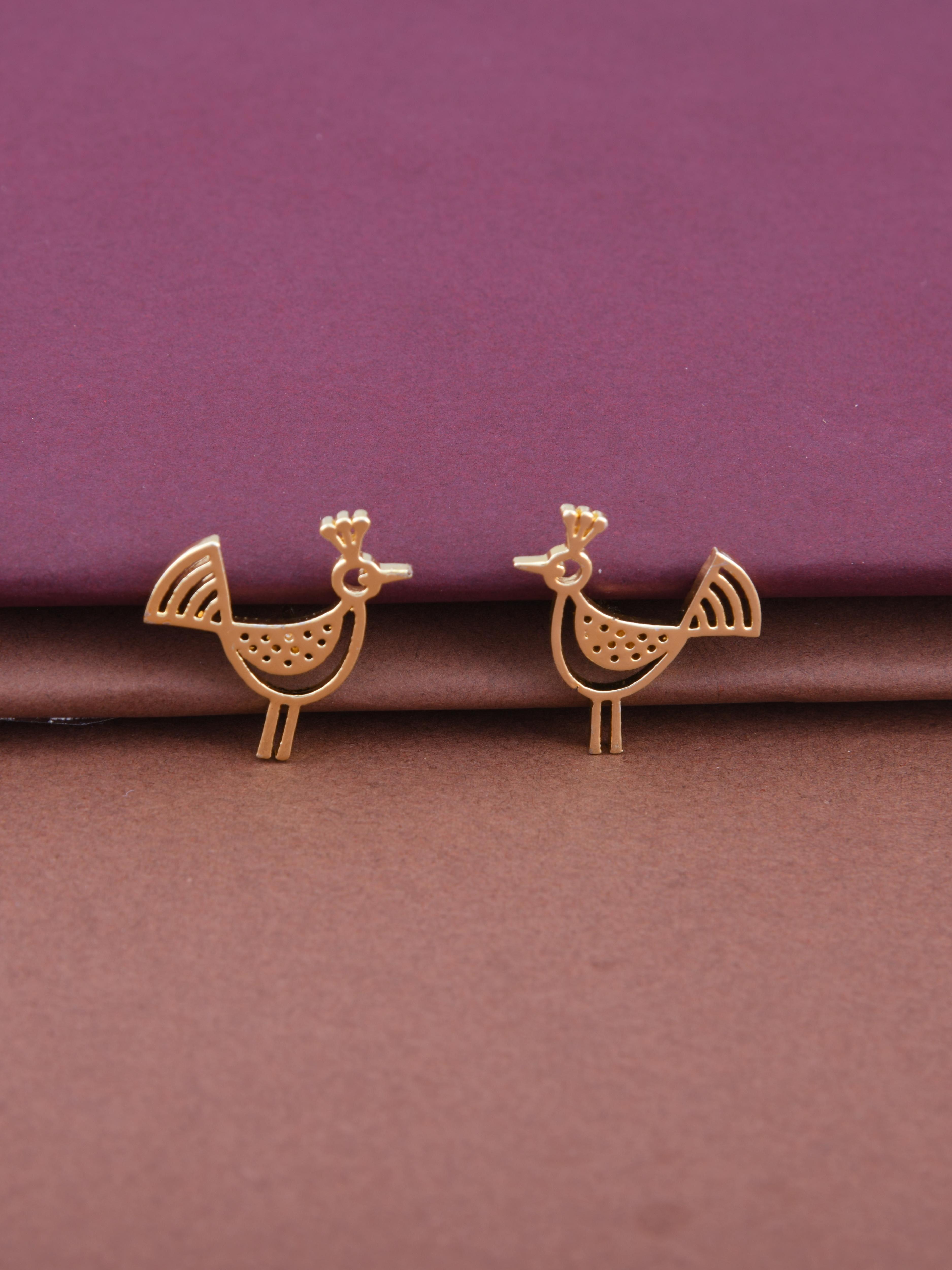 Warli Bird Earrings