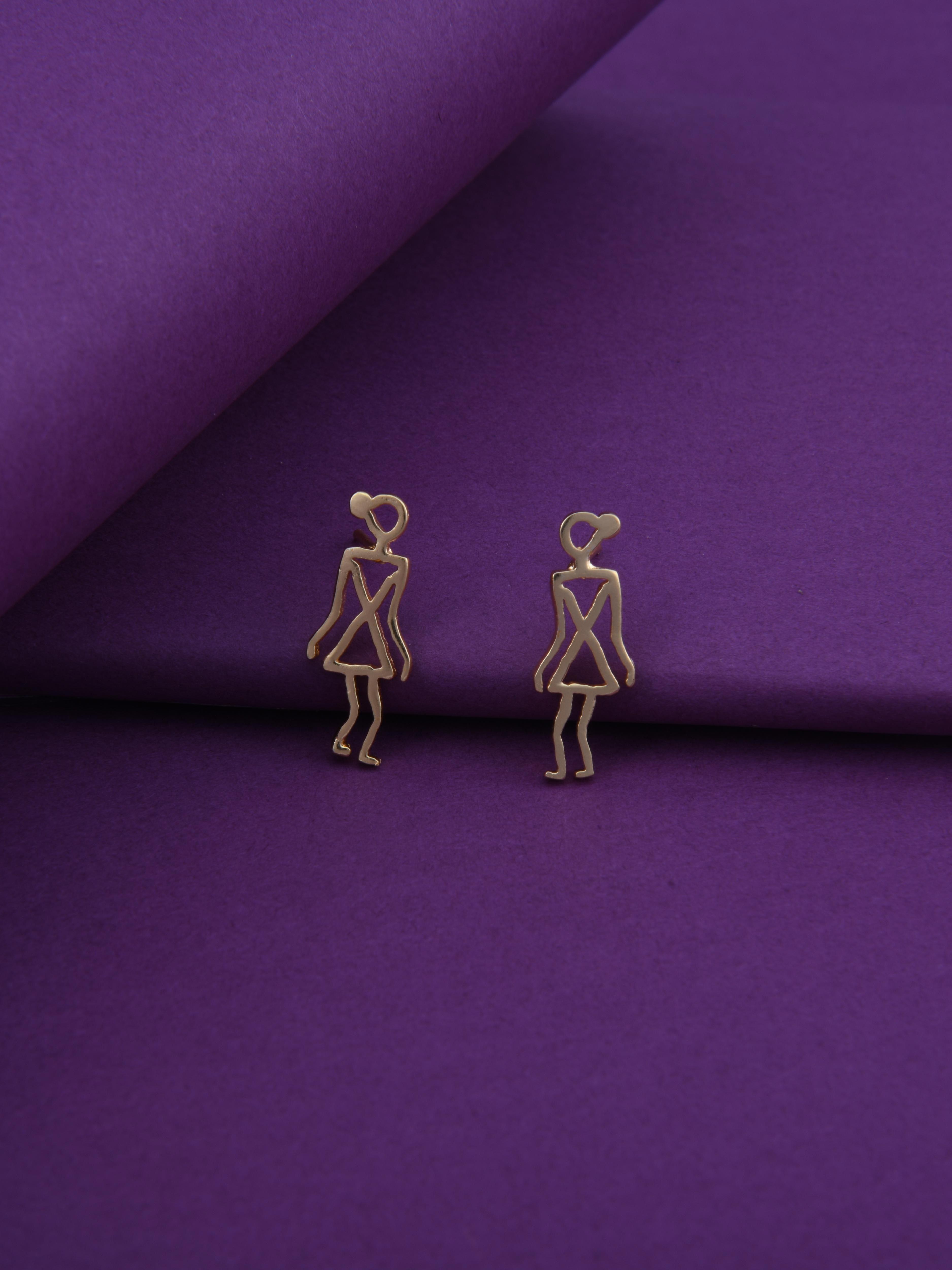 Warli Girl Earrings