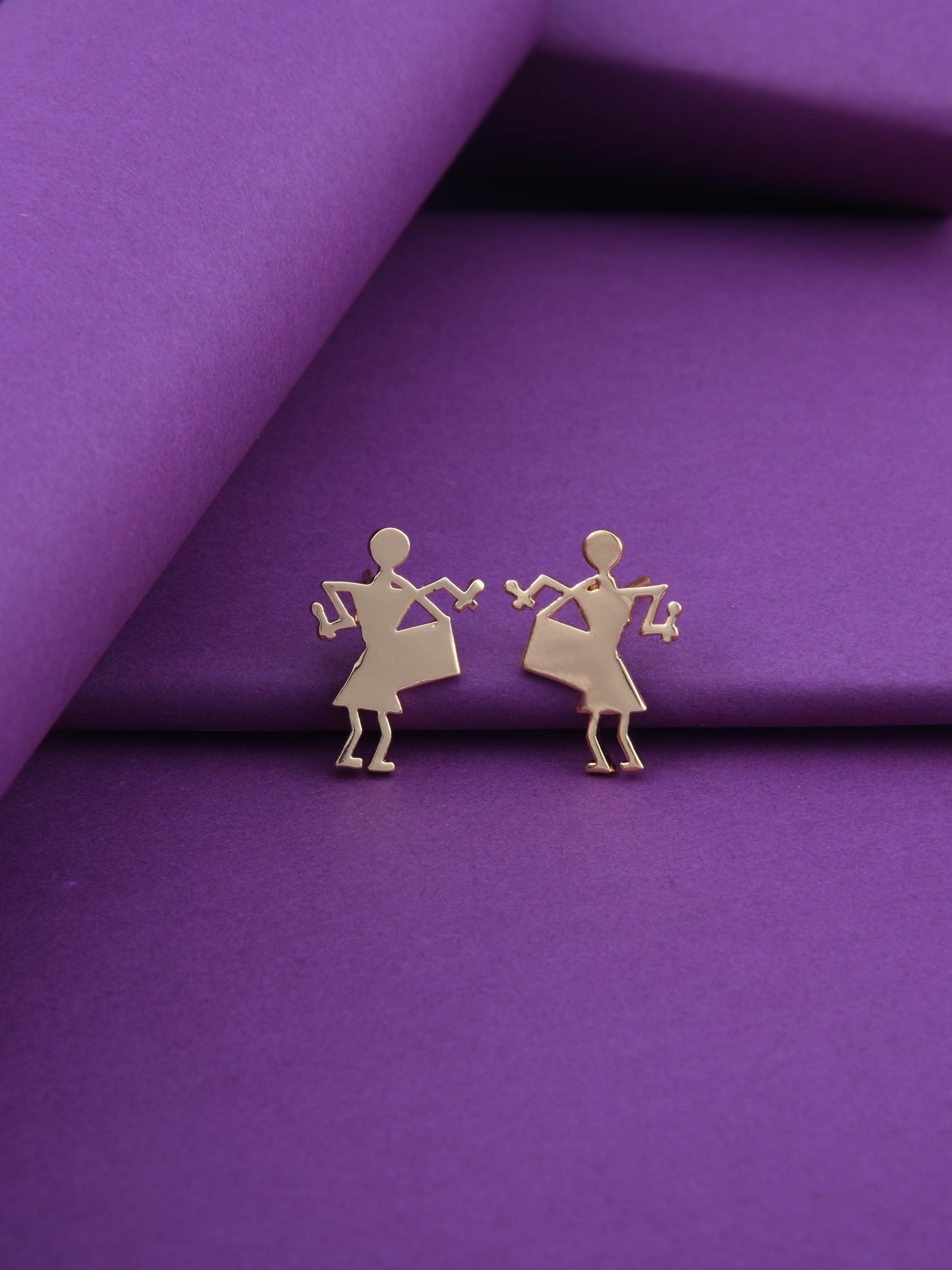 Drum Warli Earrings