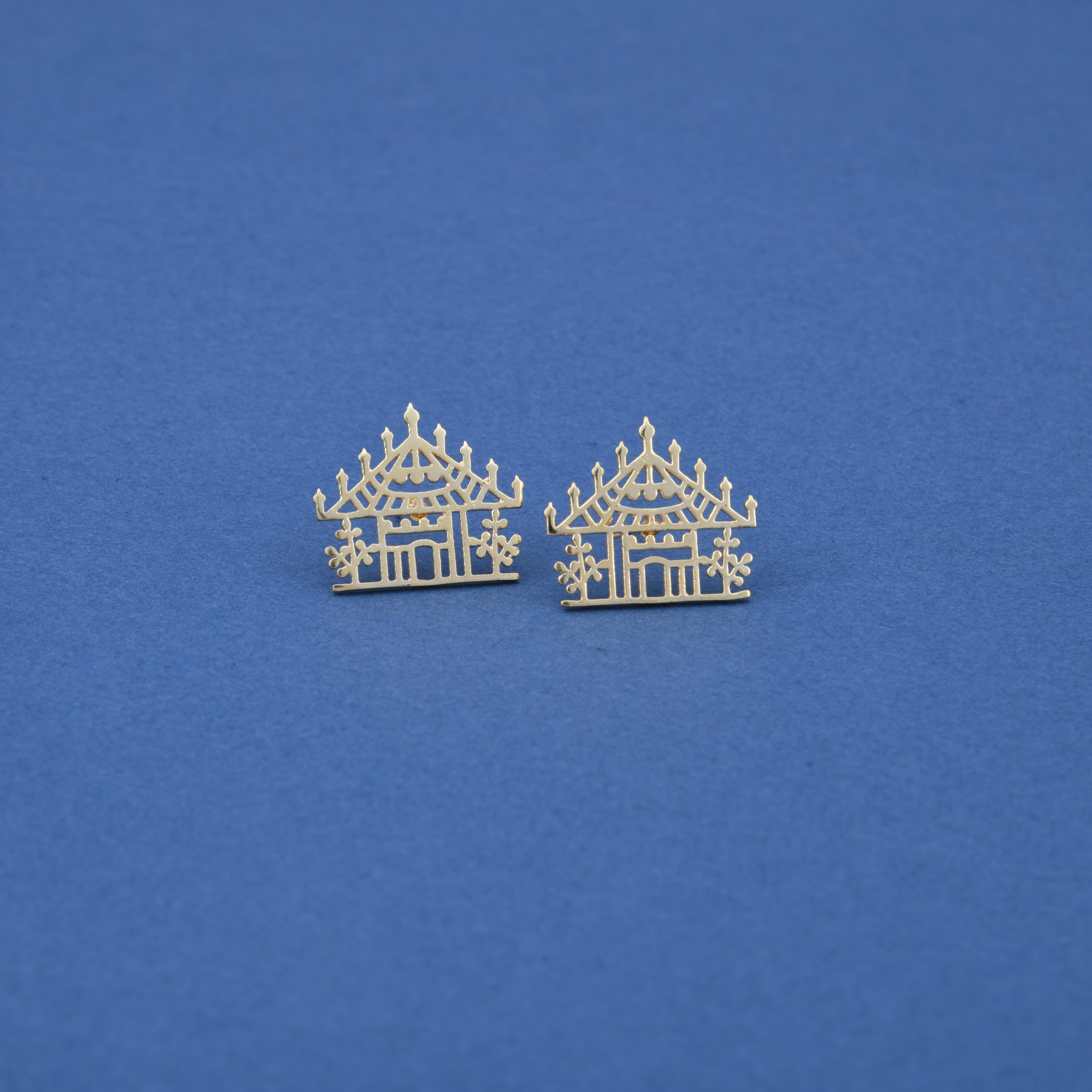 Warli House Earrings