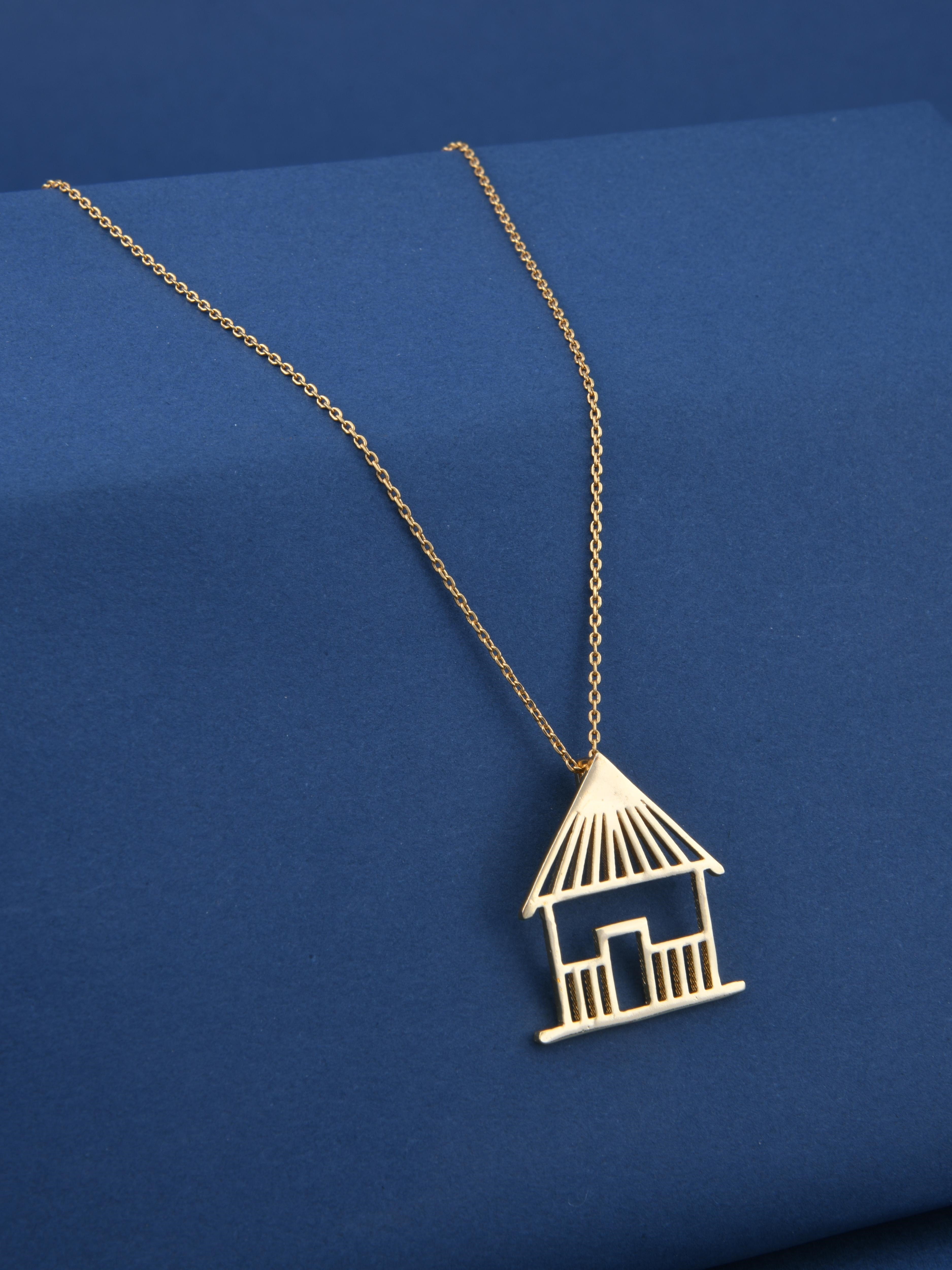 Hut Warli Pendant Necklace