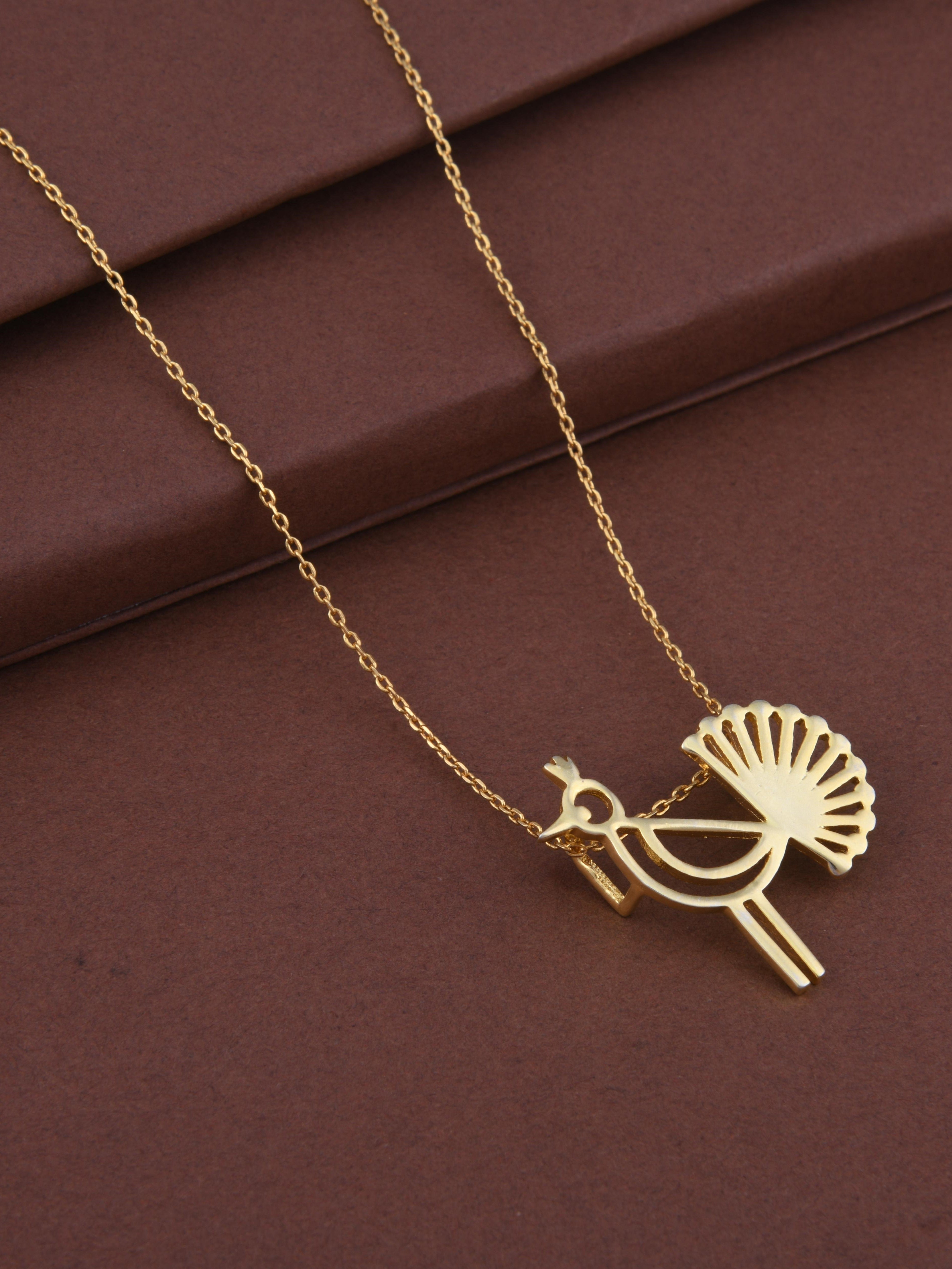 Peacock Warli Pendant Necklace