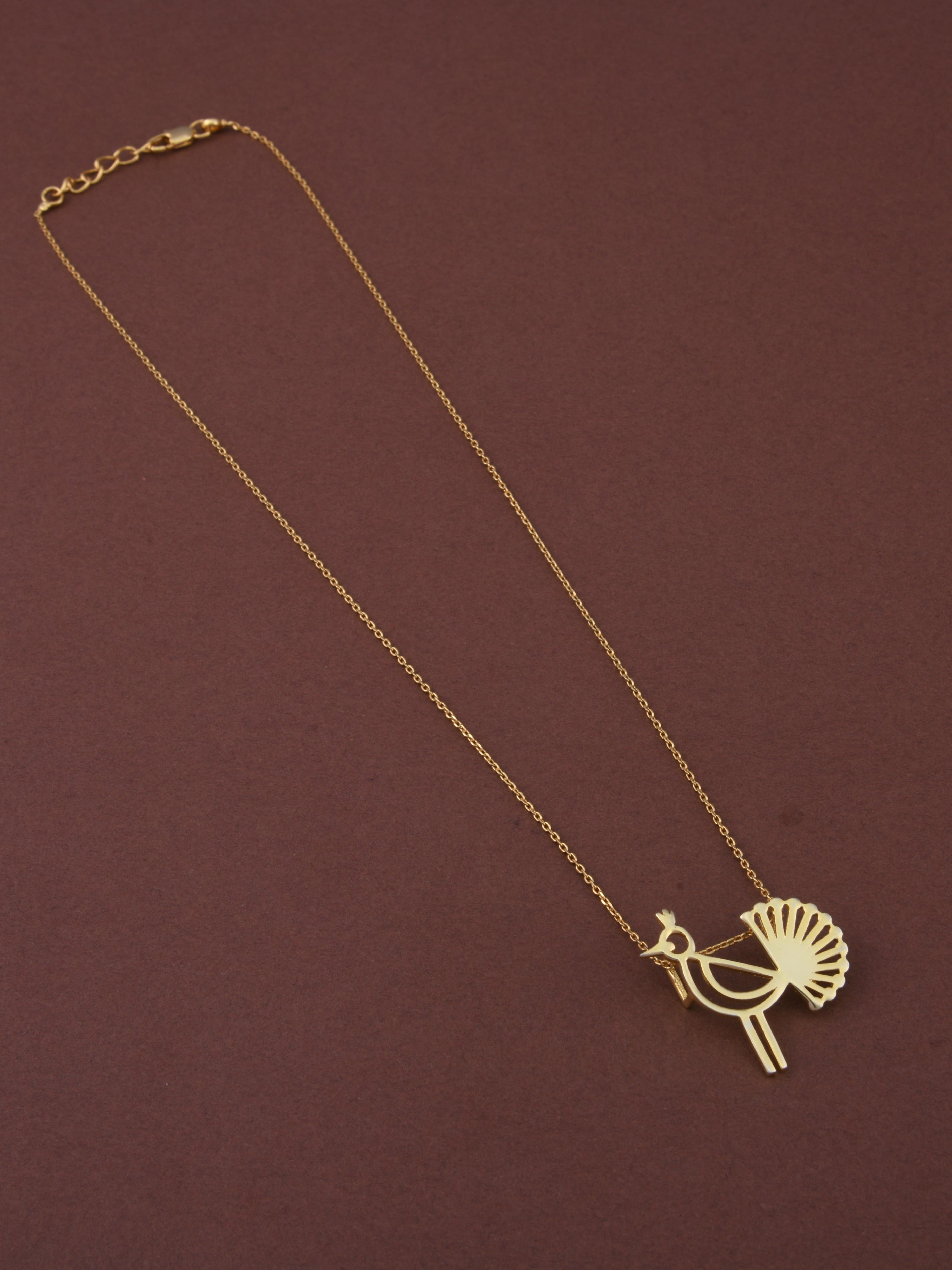 Peacock Warli Pendant Necklace