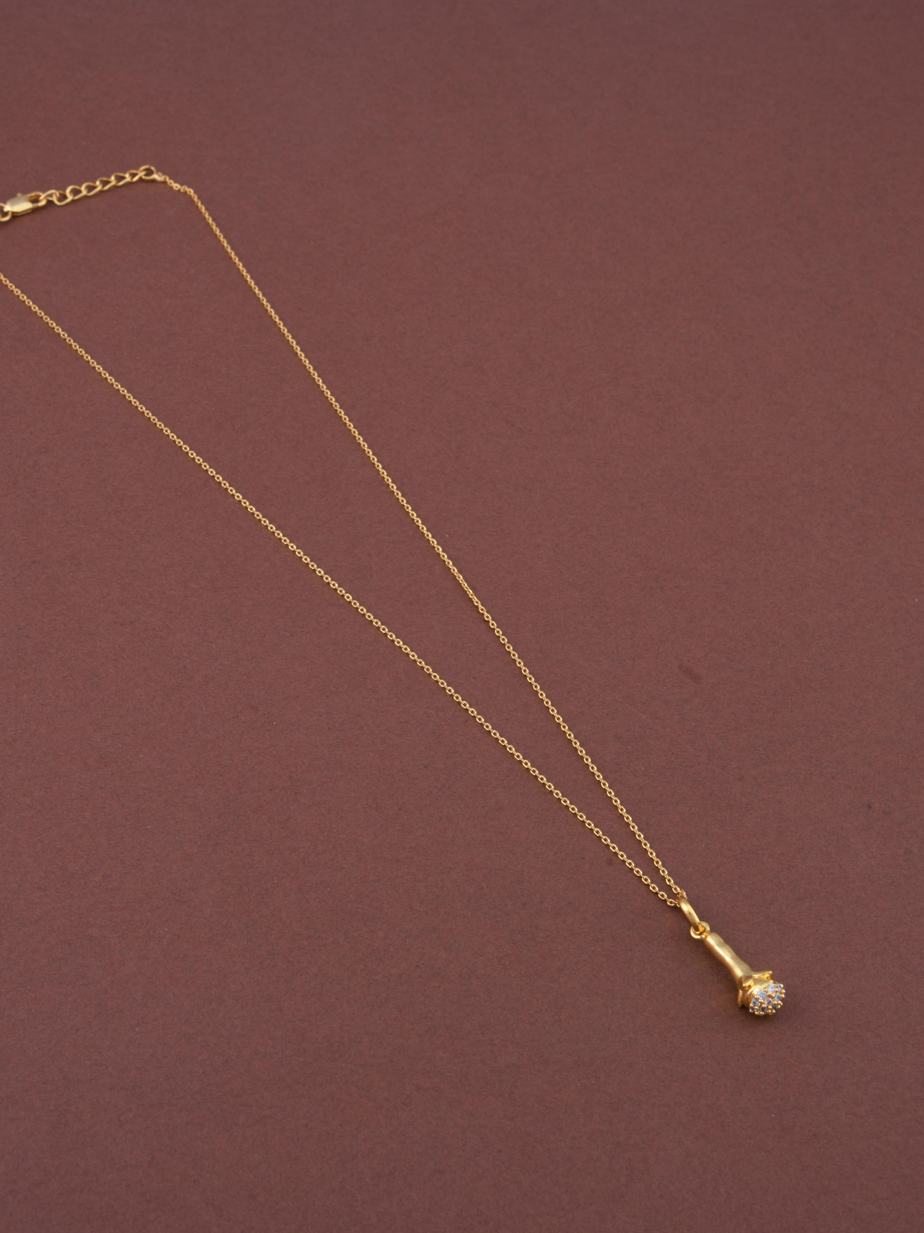 Cloves Gold Spice Pendant Necklace