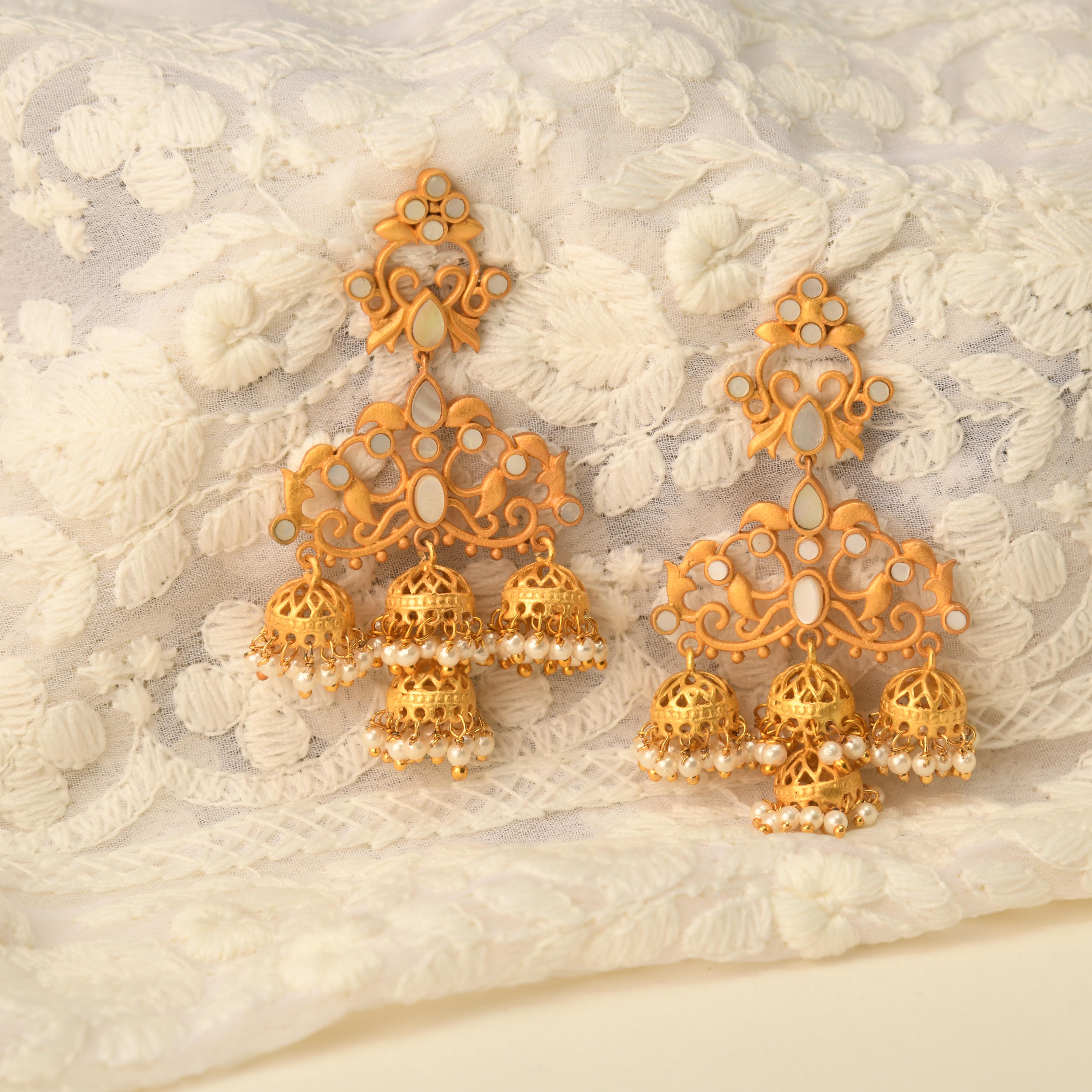 Matte Gold Jhumka