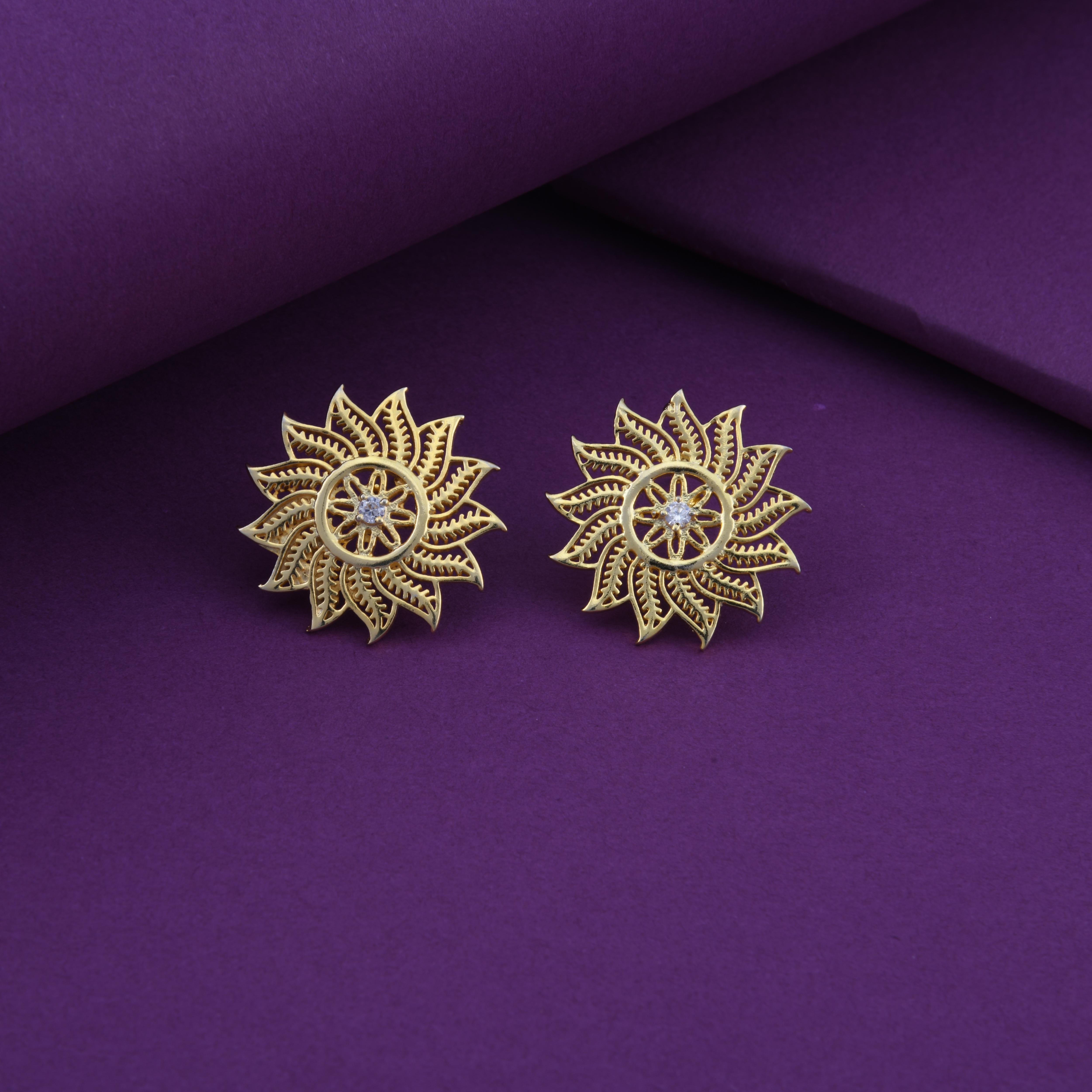 Pookalam Stud Earrings