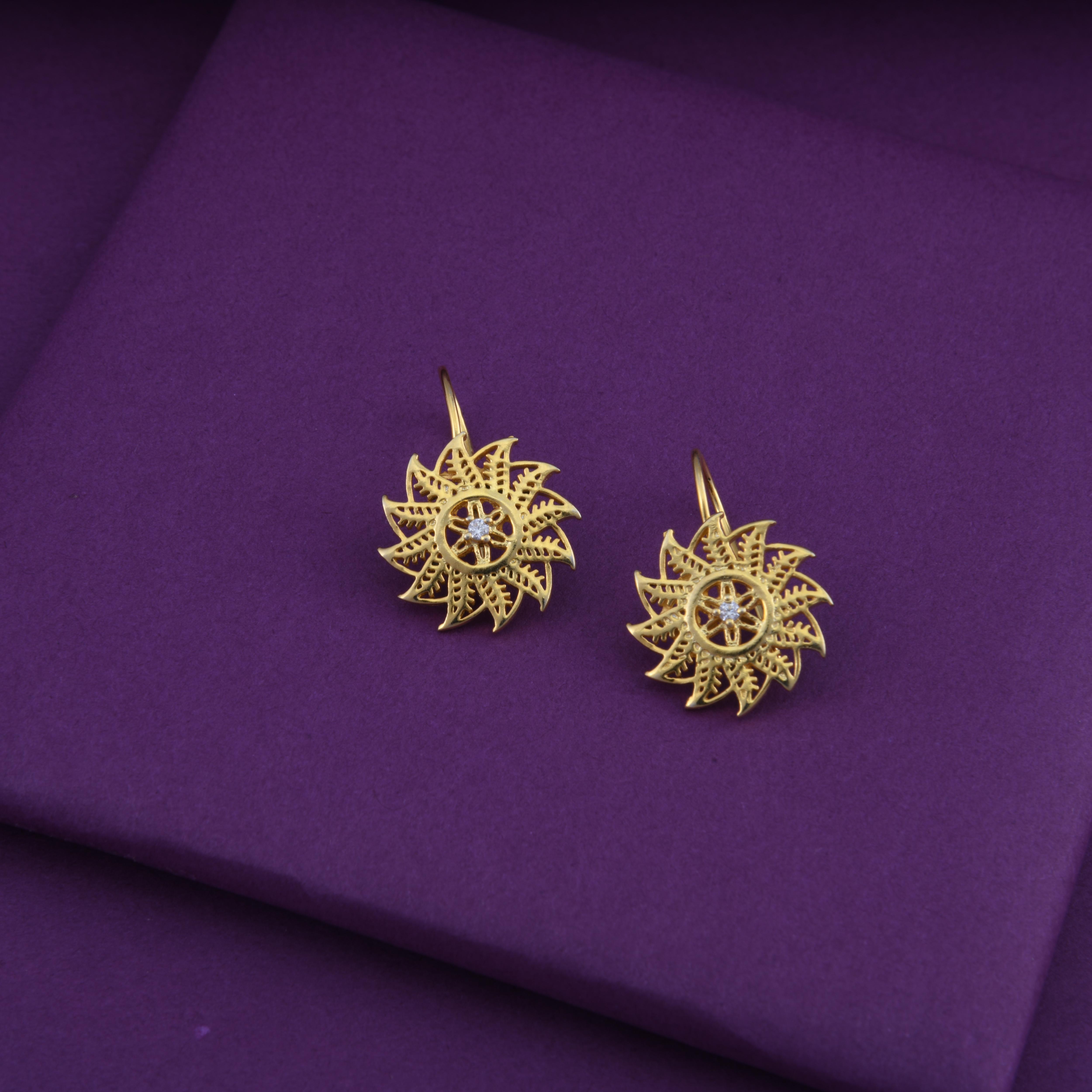 Pookalam Hook Earrings