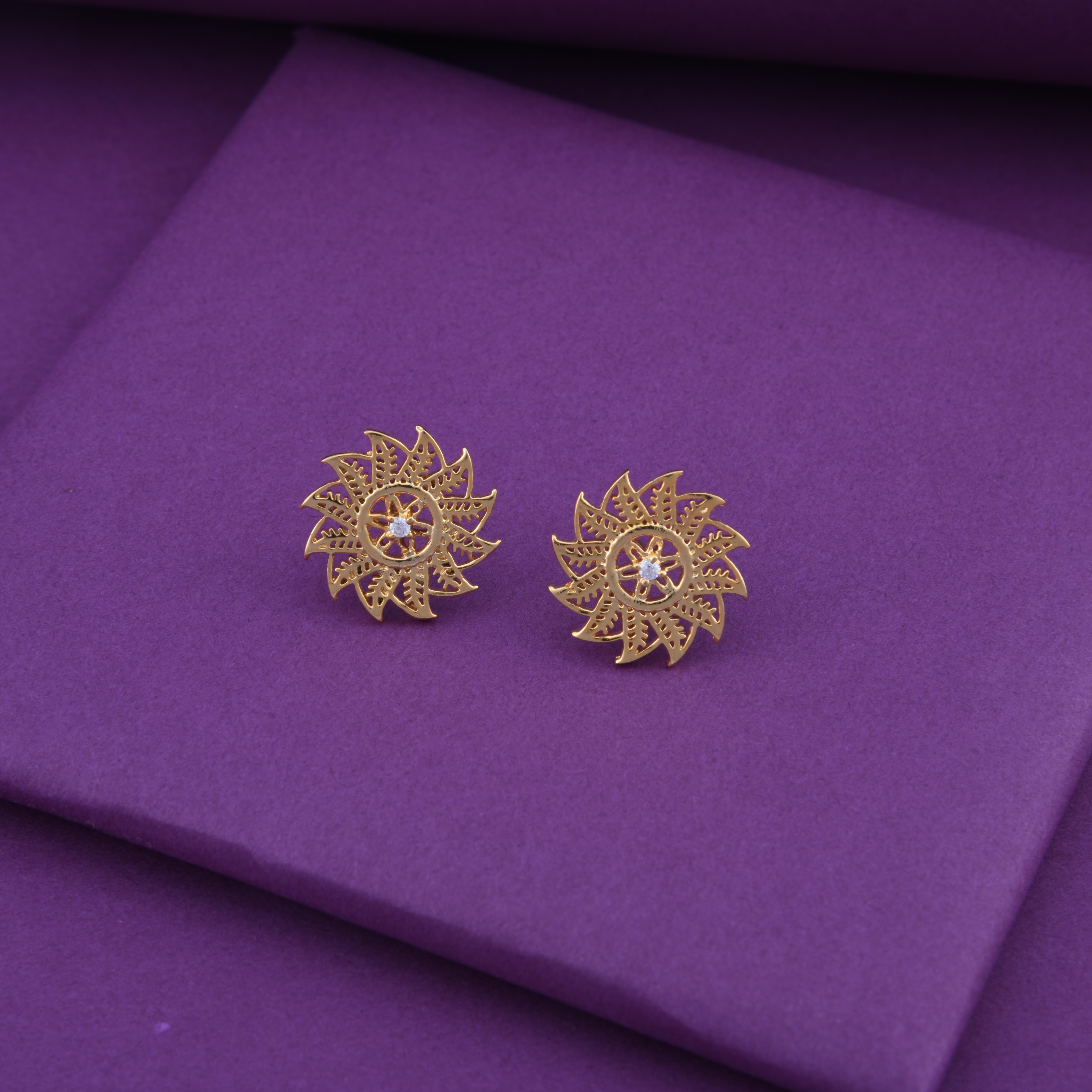 Pookalam Stud Earrings