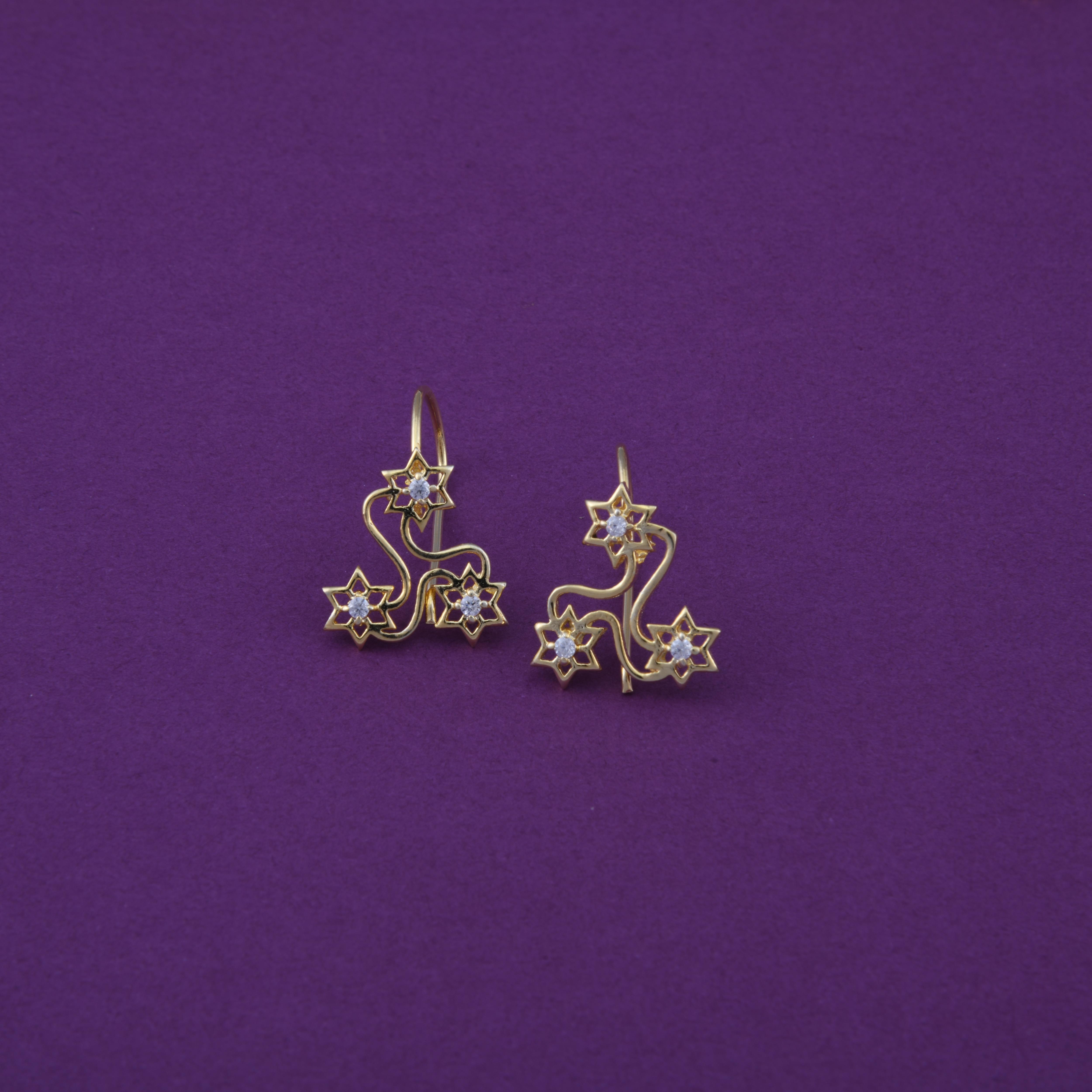 Kolam Small Hook Earrings