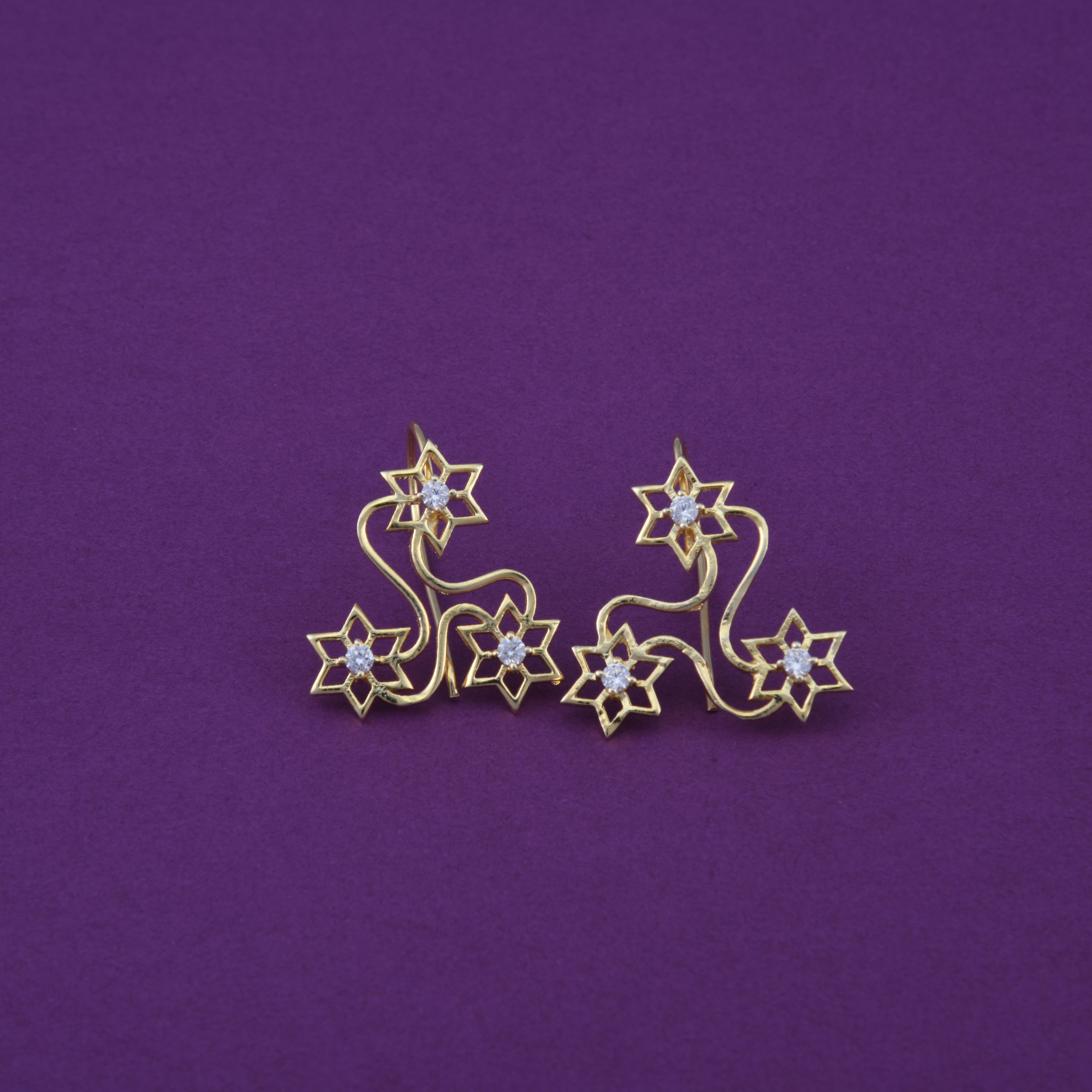 Kolam Small Hook Earrings