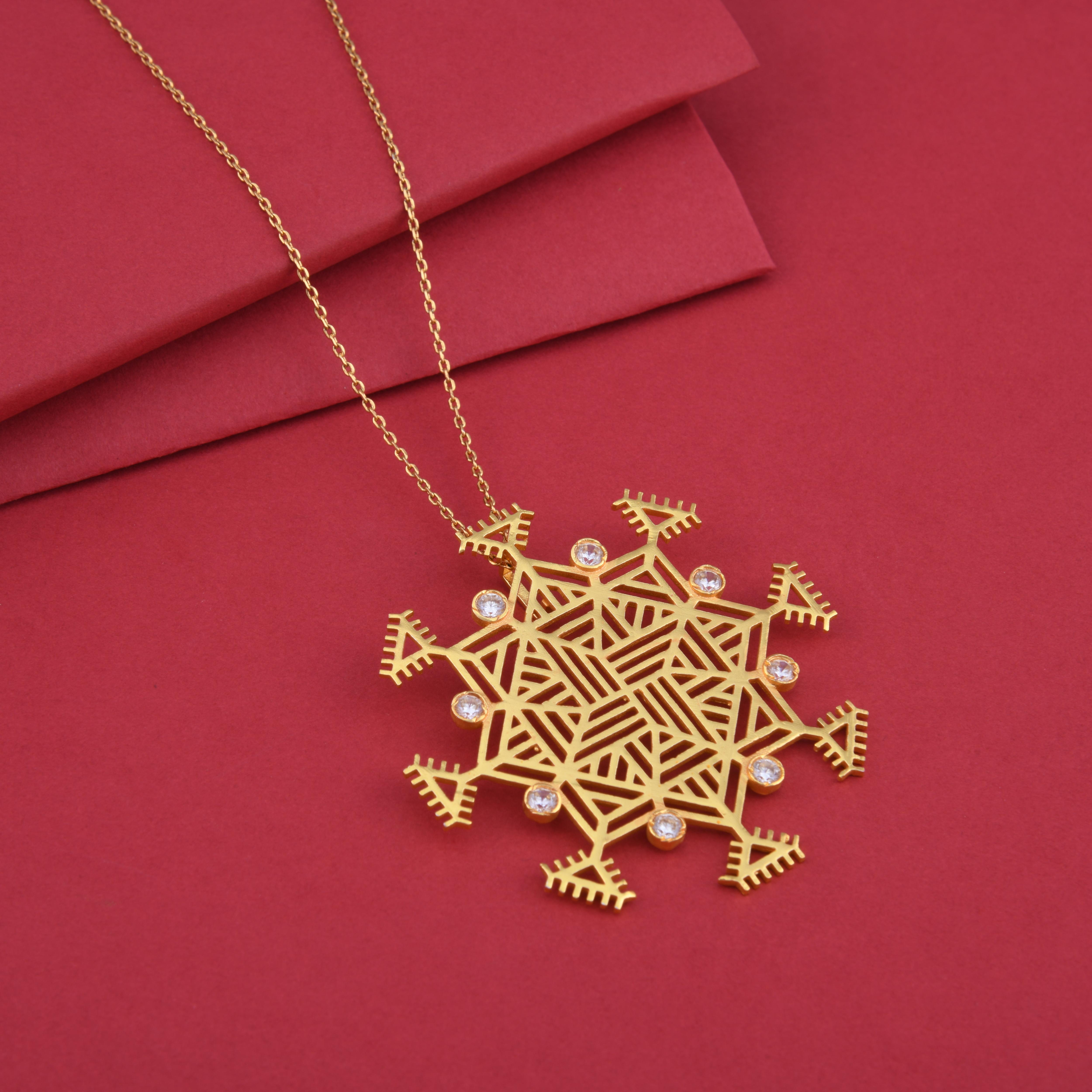 Chowk Purna Small Pendant Necklace