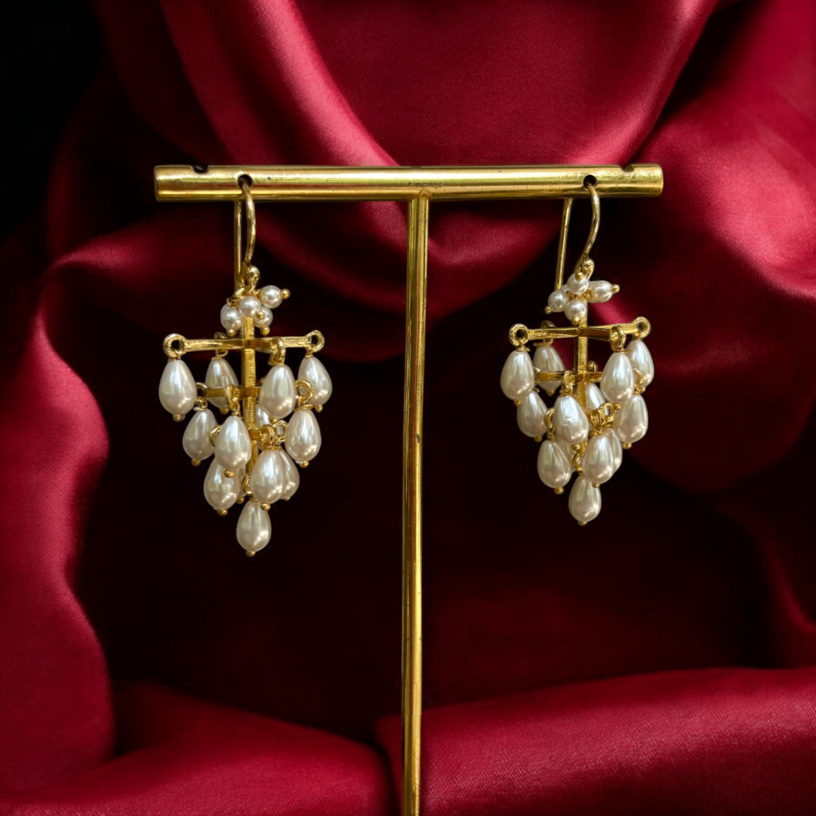 Chandelier Pearl Earrings - Main Image
