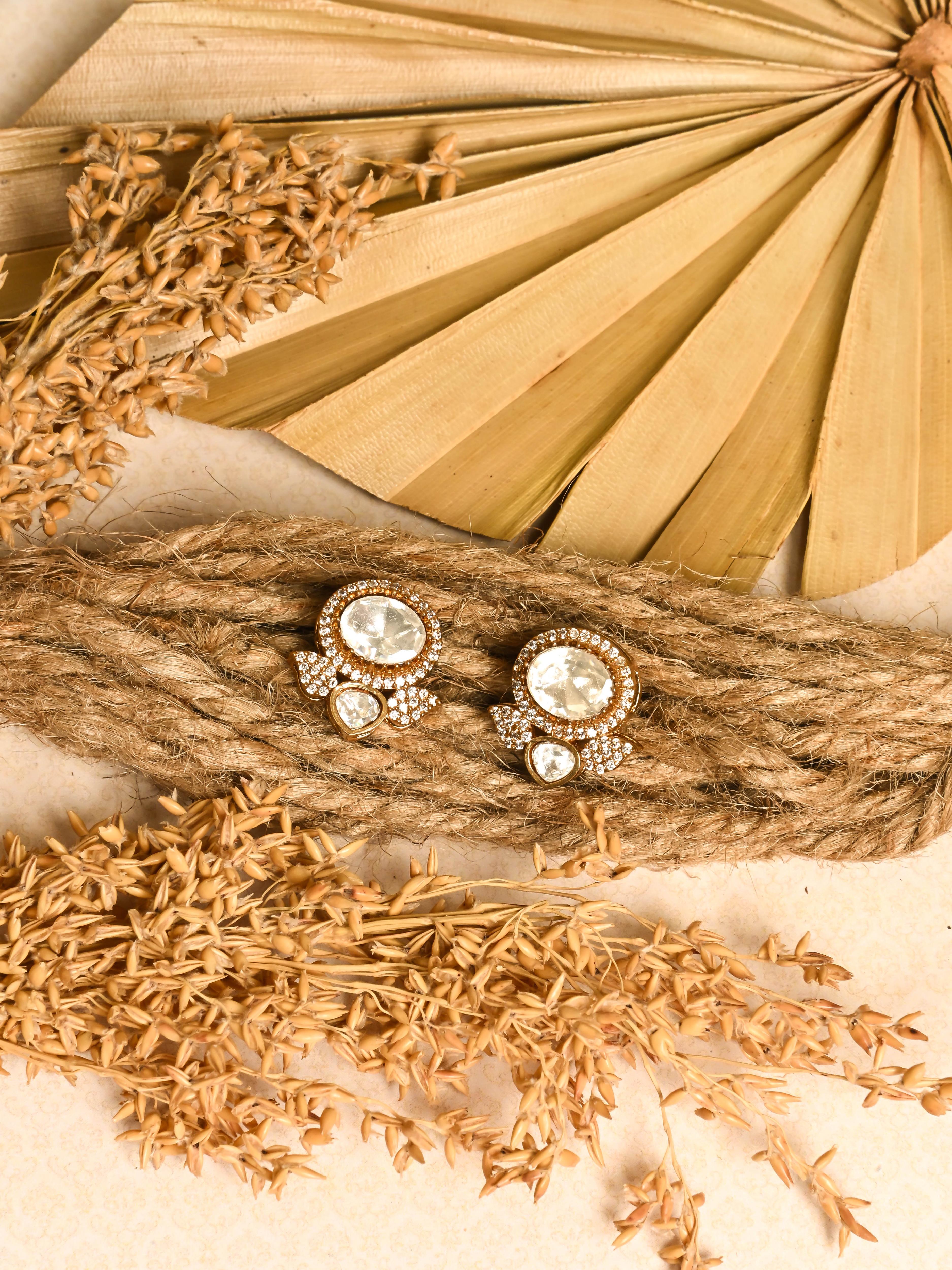 Alina Kundan Earrings