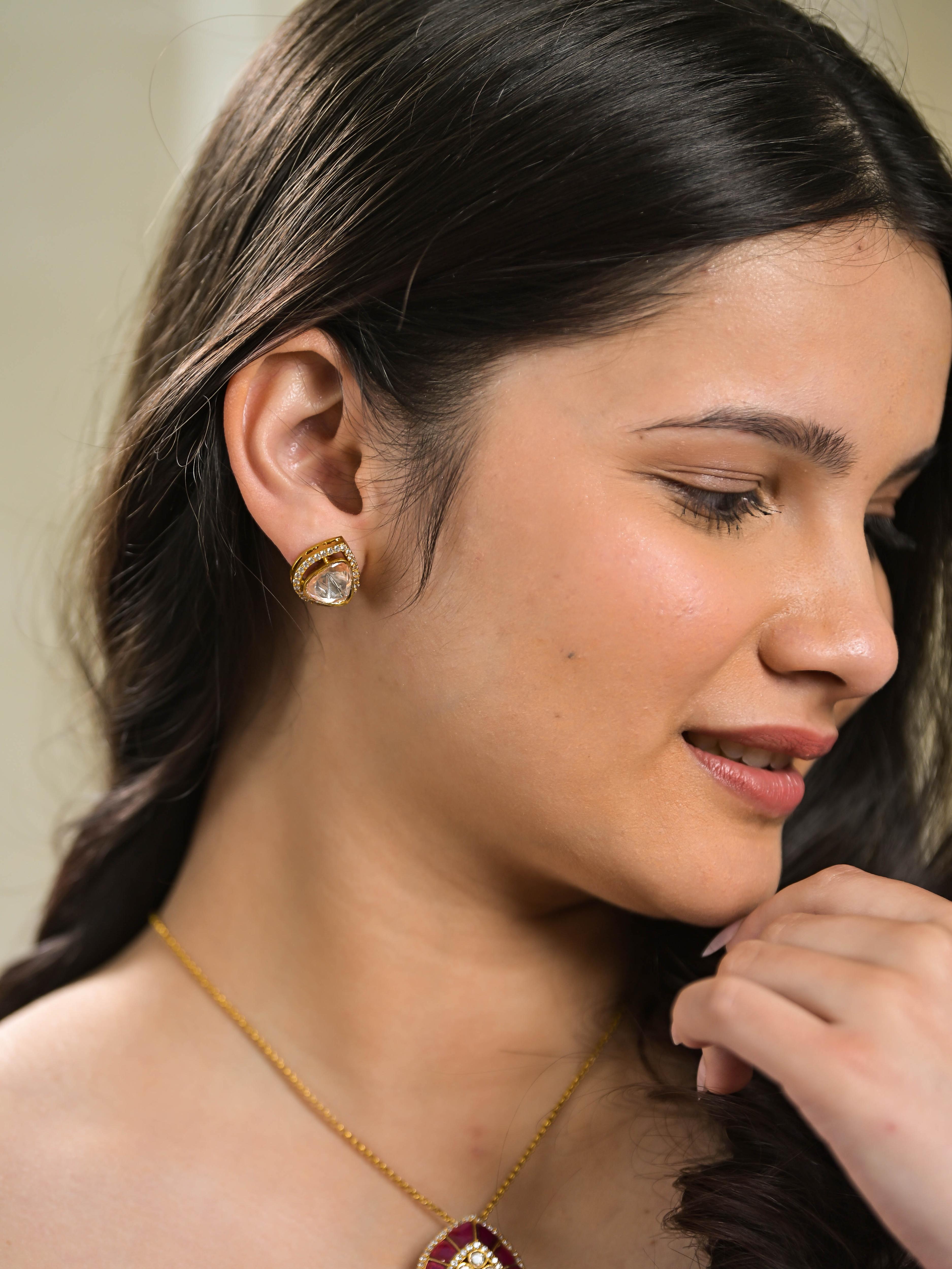 Riva Polki Pendant Set