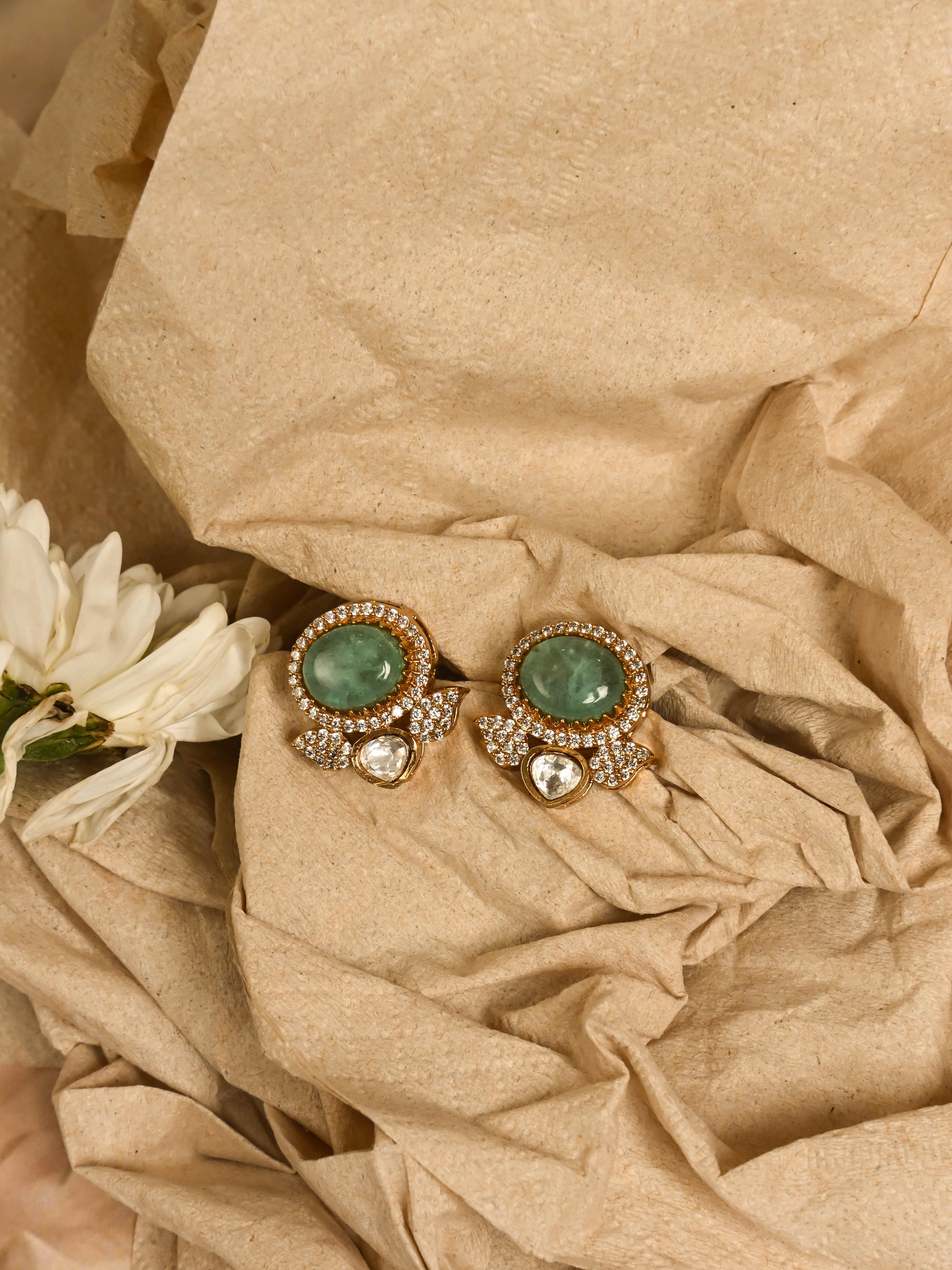 Alina Kundan Earrings