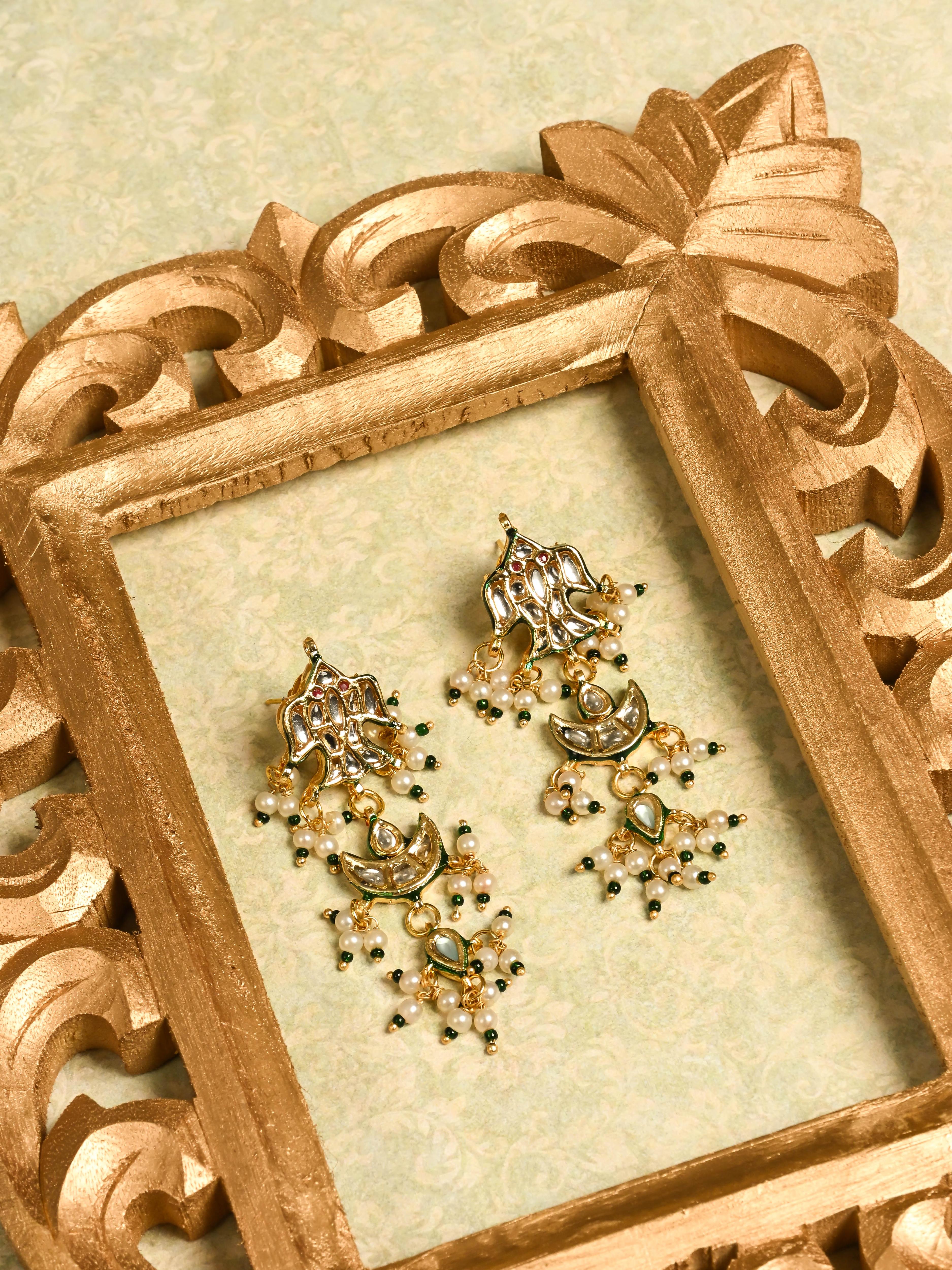 Meena Kundan Earrings