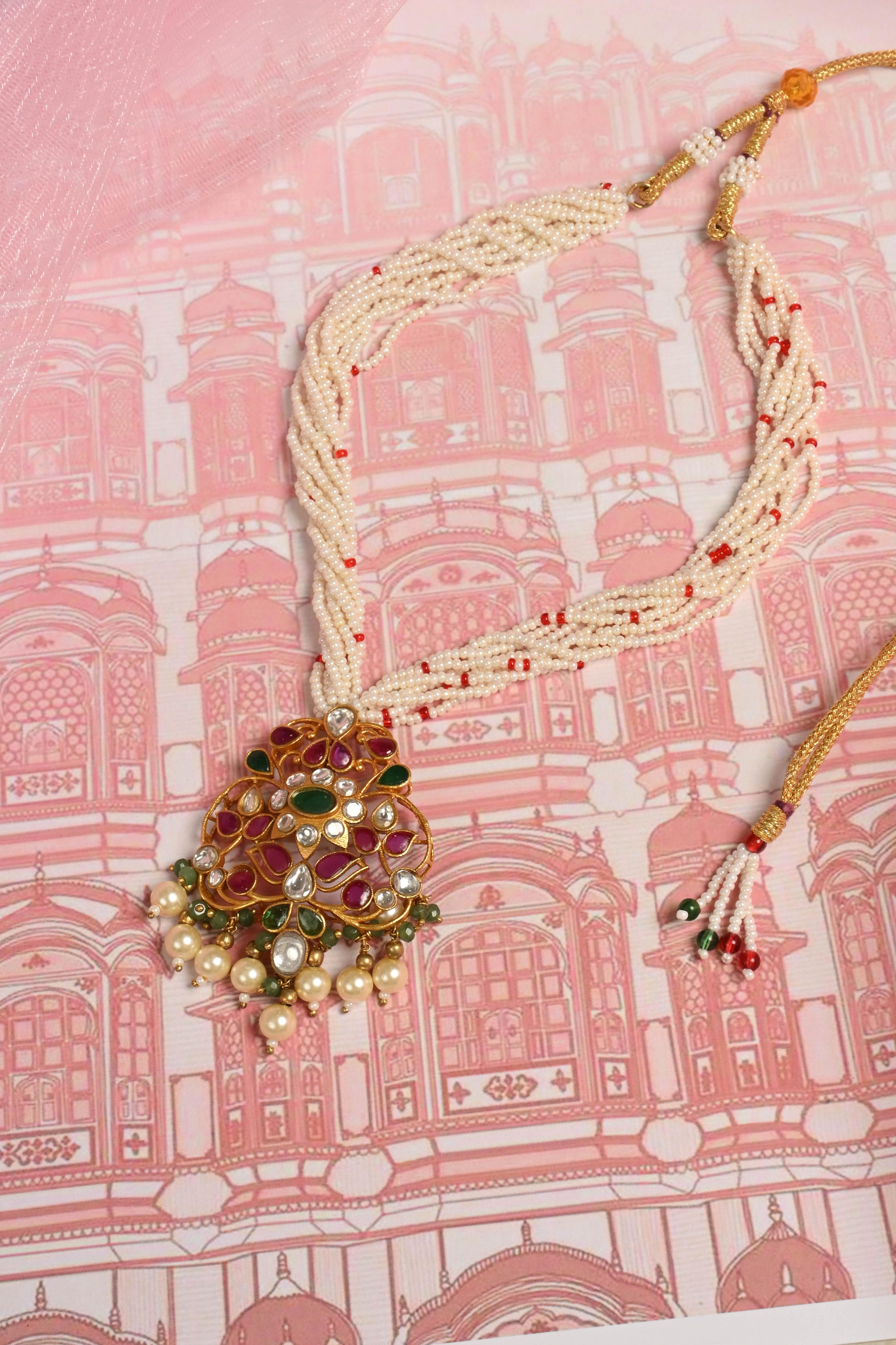 Vaidehi Pendant Necklace | 925 Pure Silver