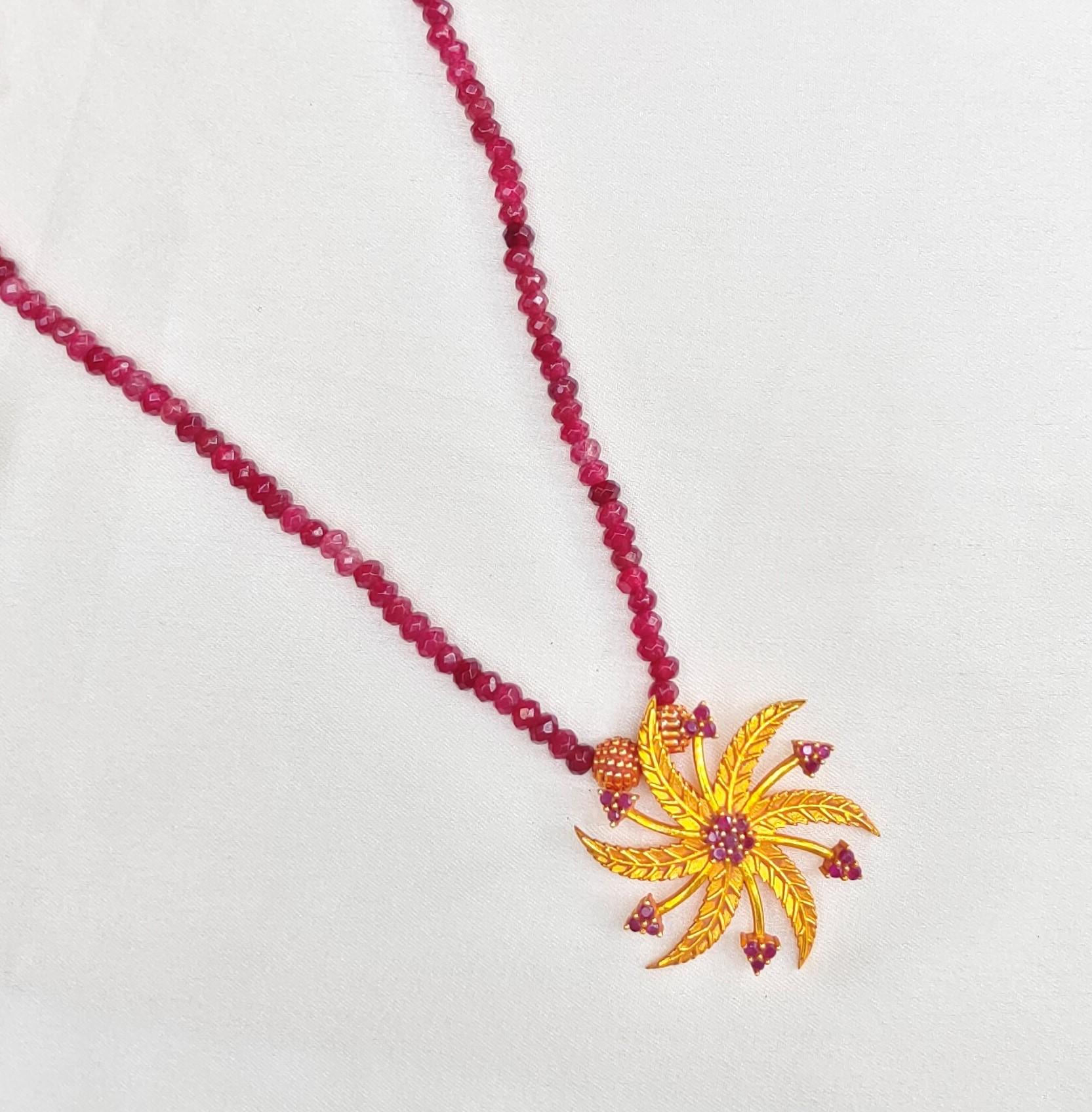 Neem Pendant Beads Necklace