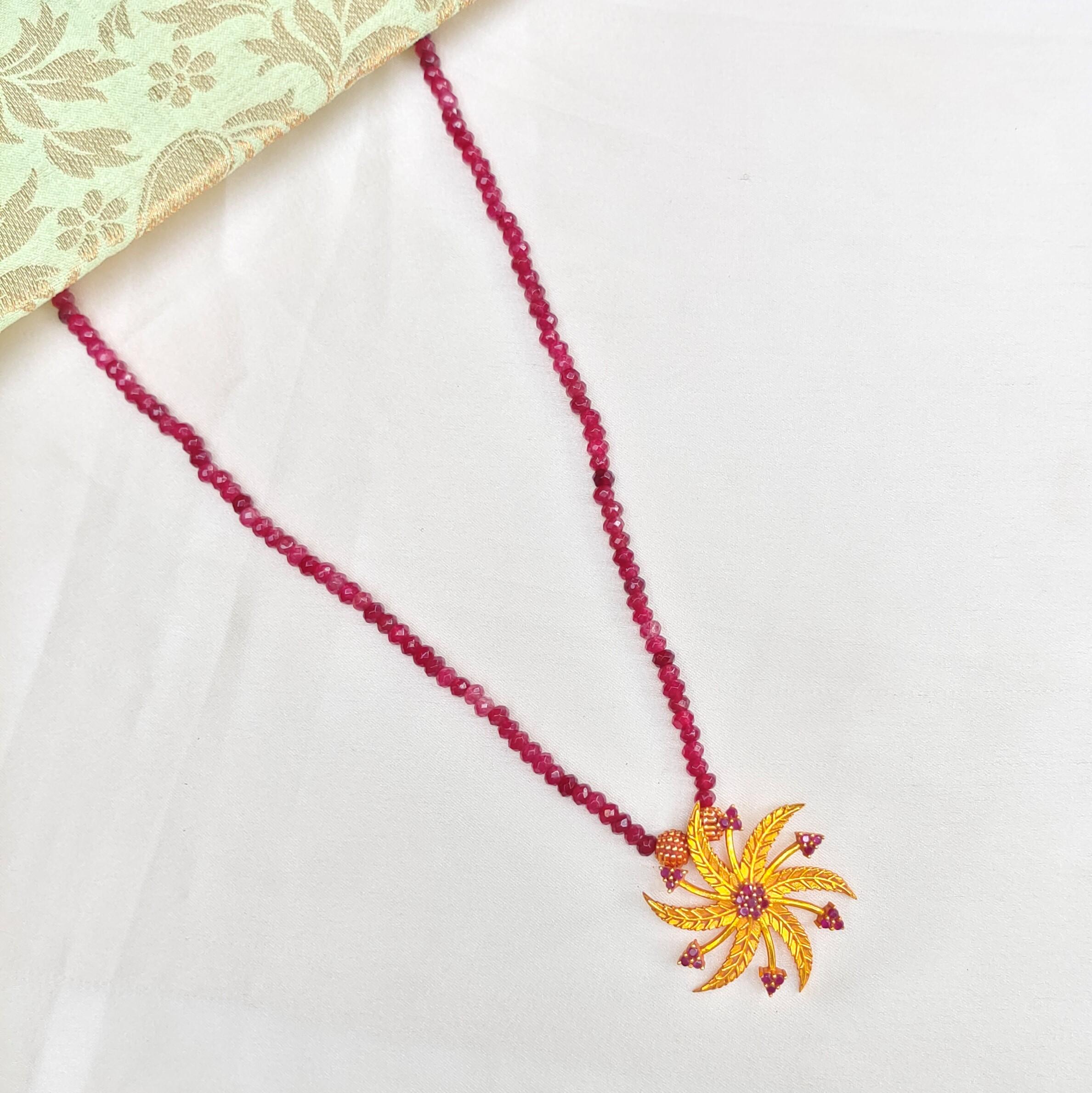 Neem Pendant Beads Necklace