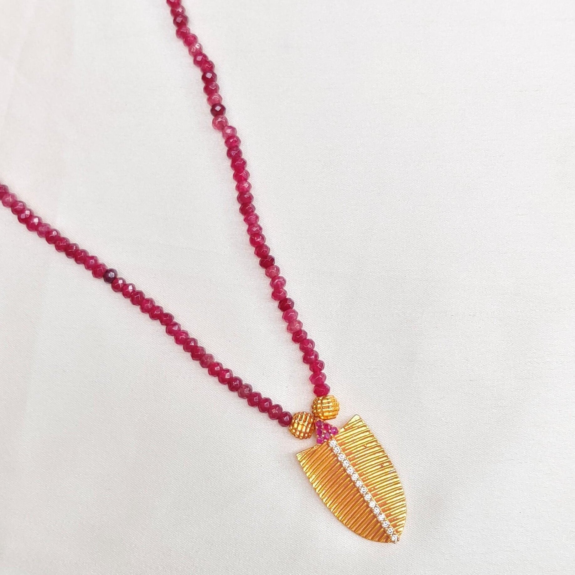 Banana Pendant Beads Necklace