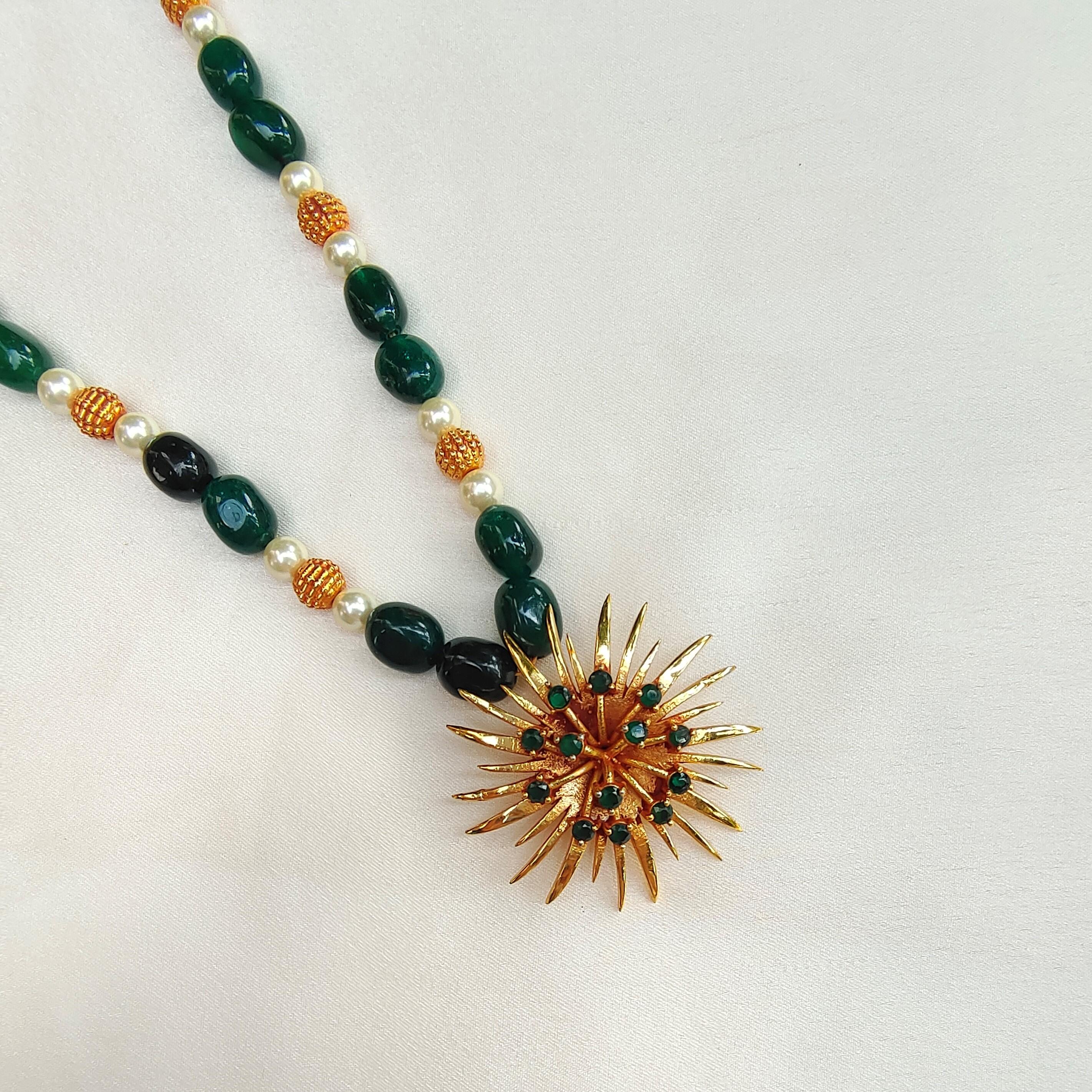Nagarmotha Pendant Beads Necklace