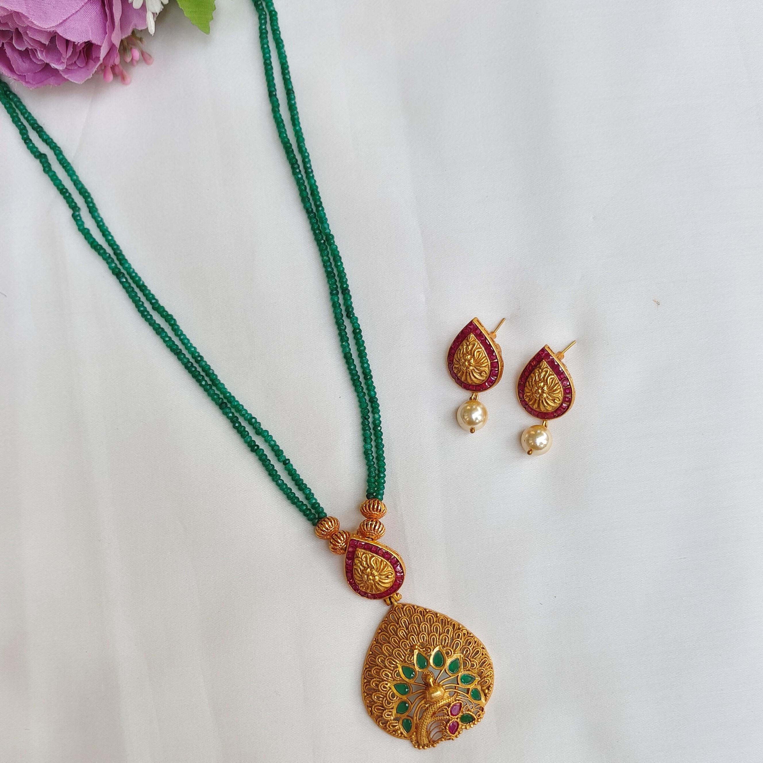 Sanvi Temple Necklace Set