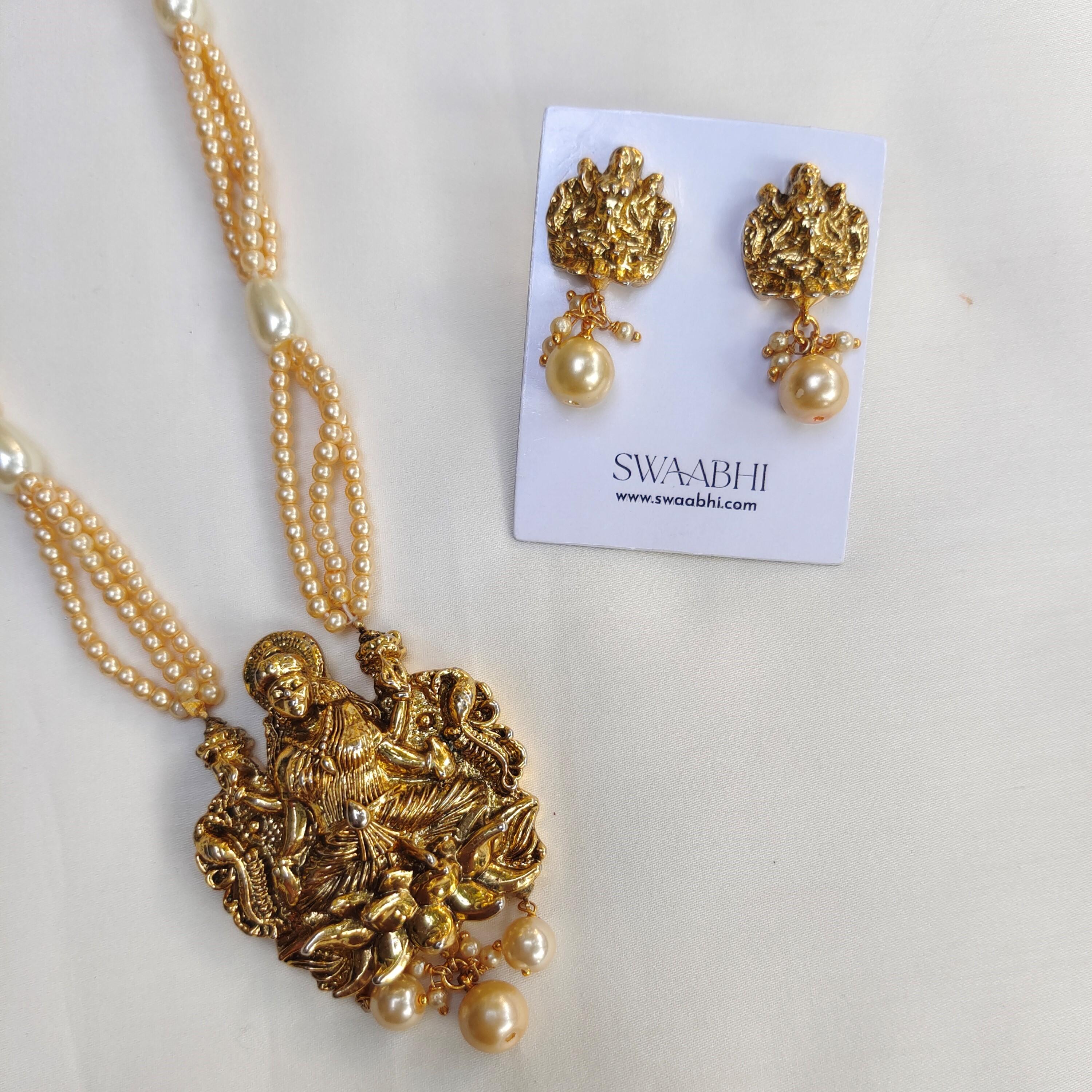 Devi Pearl Antique Necklace