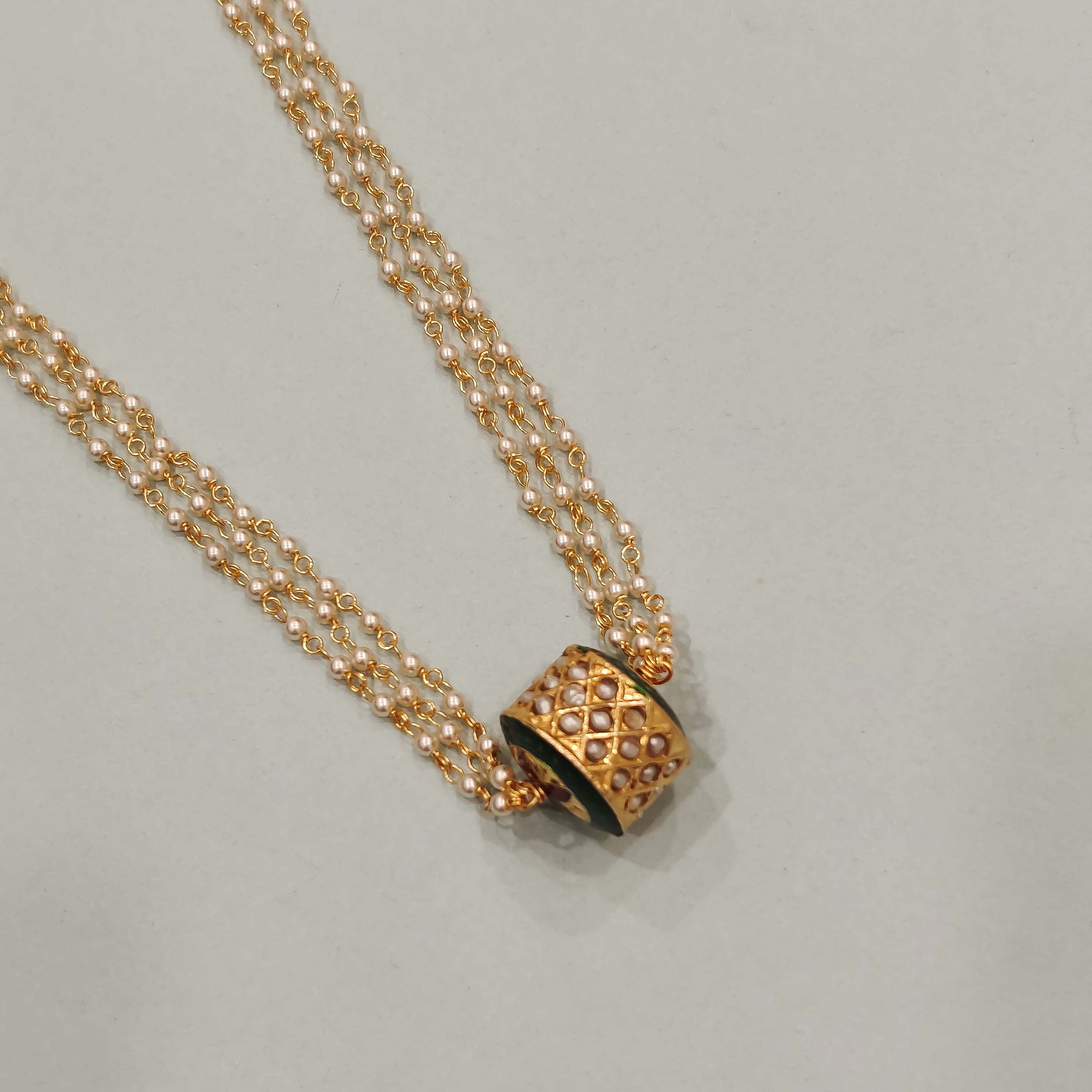 Saanchi Beaded Jadau Pearl Necklace