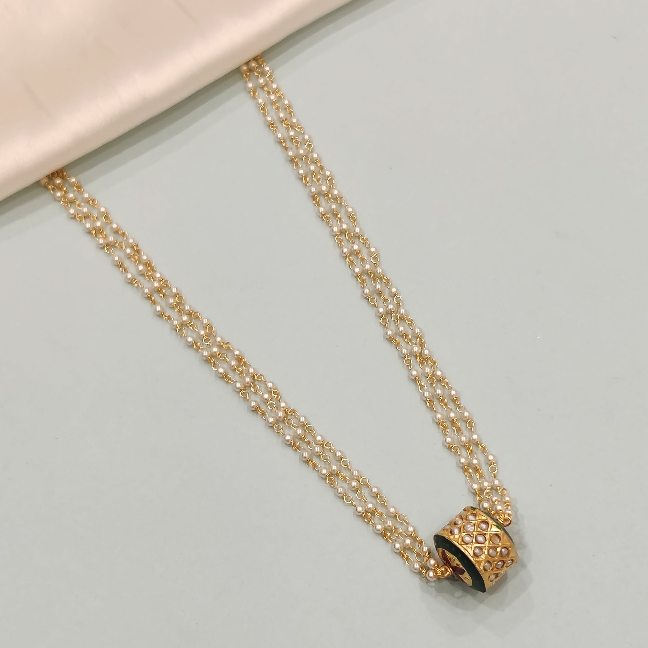 Saanchi Beaded Jadau Pearl Necklace
