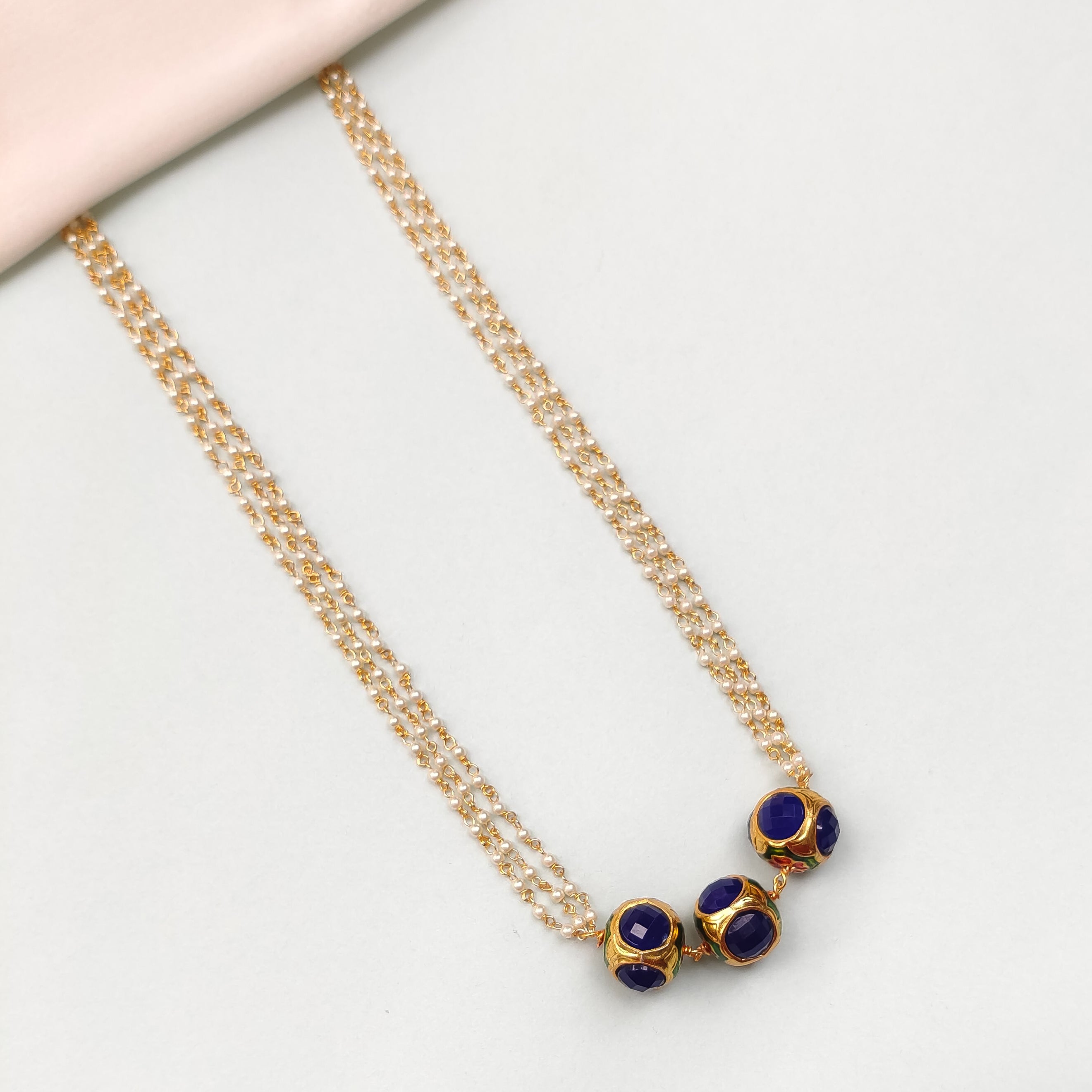 Shubha Beaded Jadau Pearl Necklace
