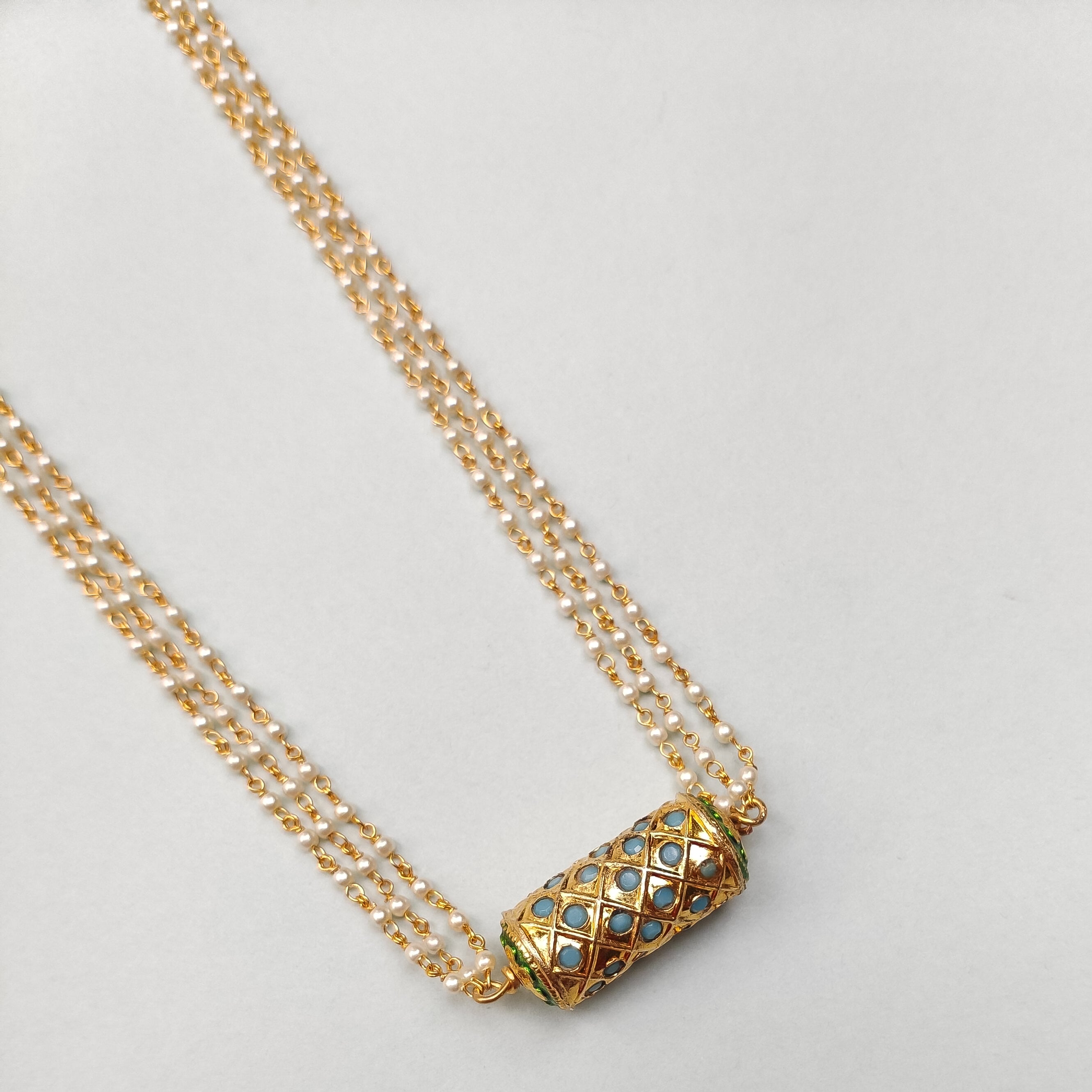 Tanvi Beaded Jadau Pearl Necklace