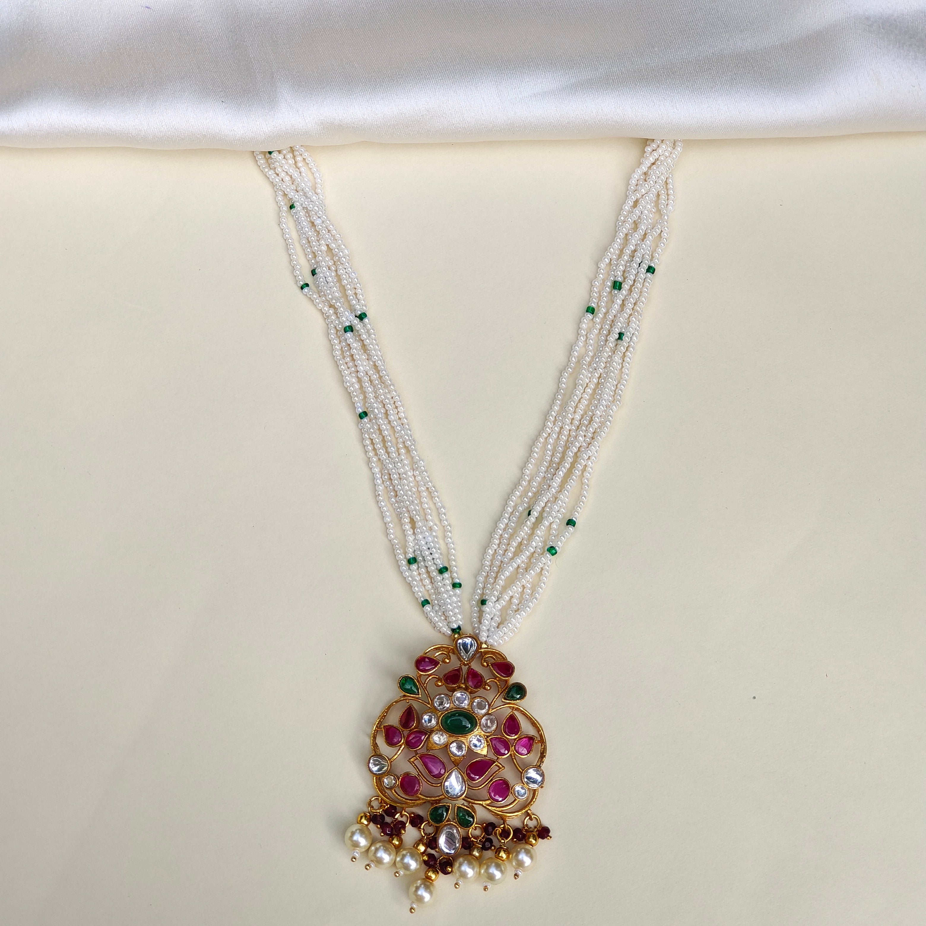 Vaidehi Pendant Necklace | 925 Pure Silver