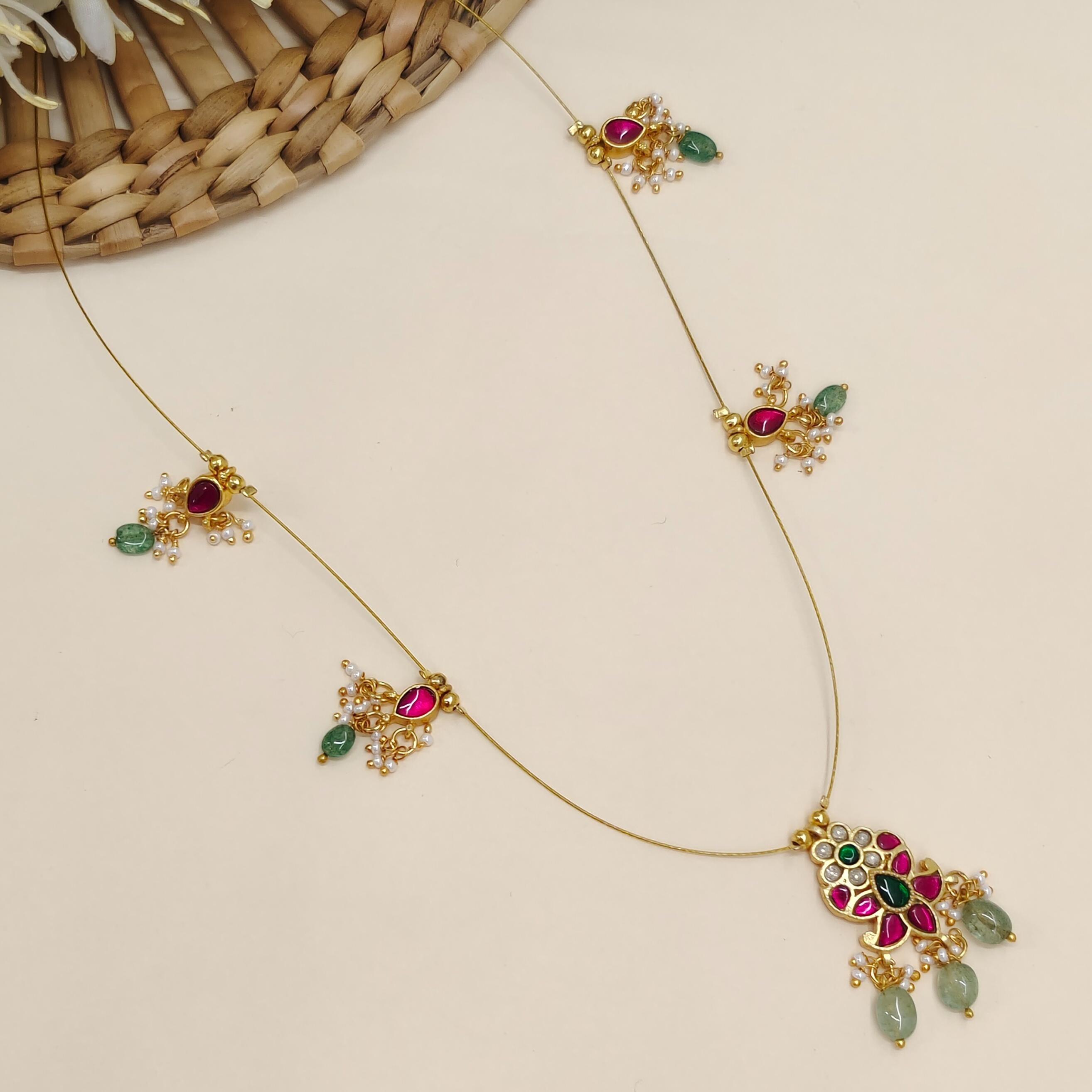 Nidhi Invisible Jadau Necklace