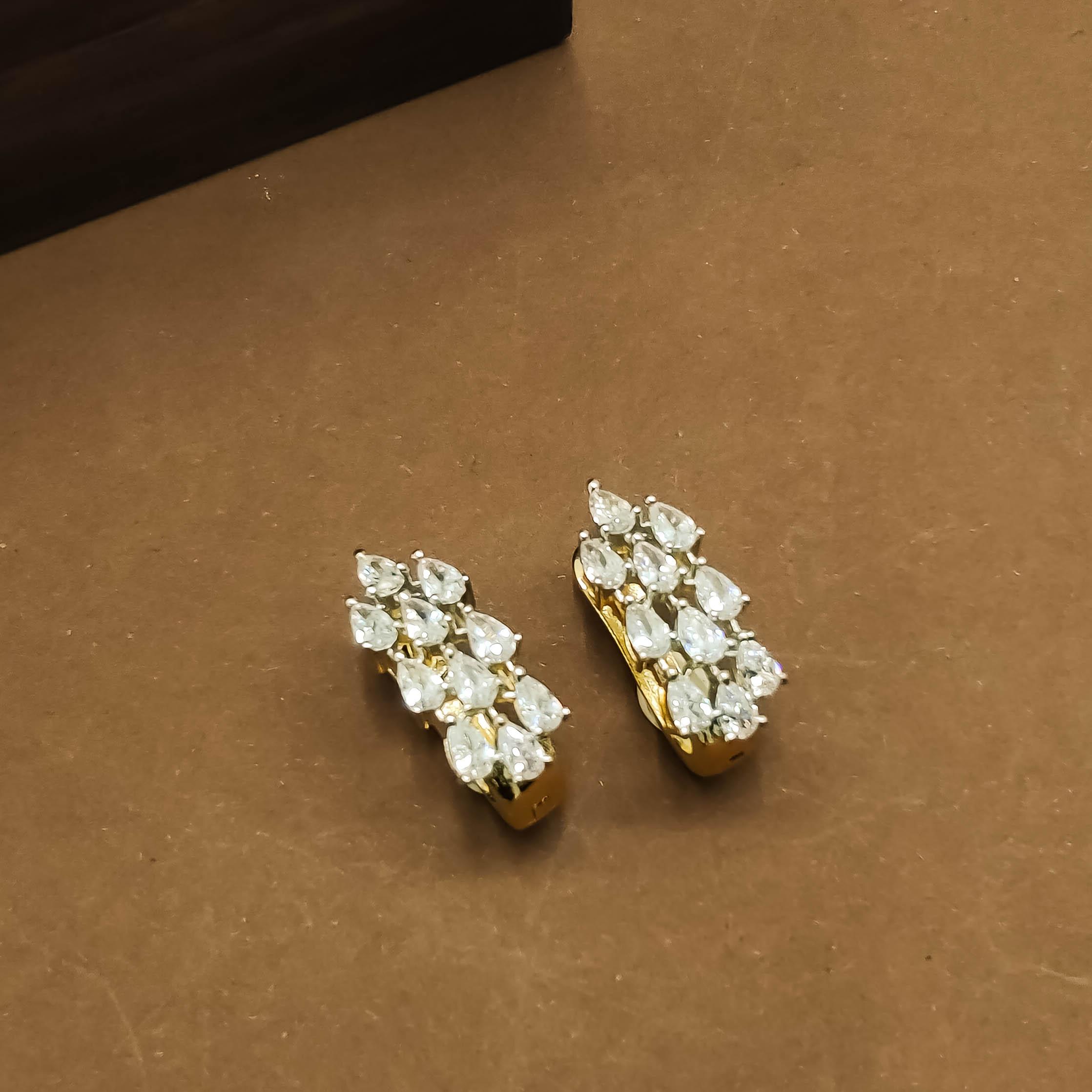 Glow Drop CZ Earrings