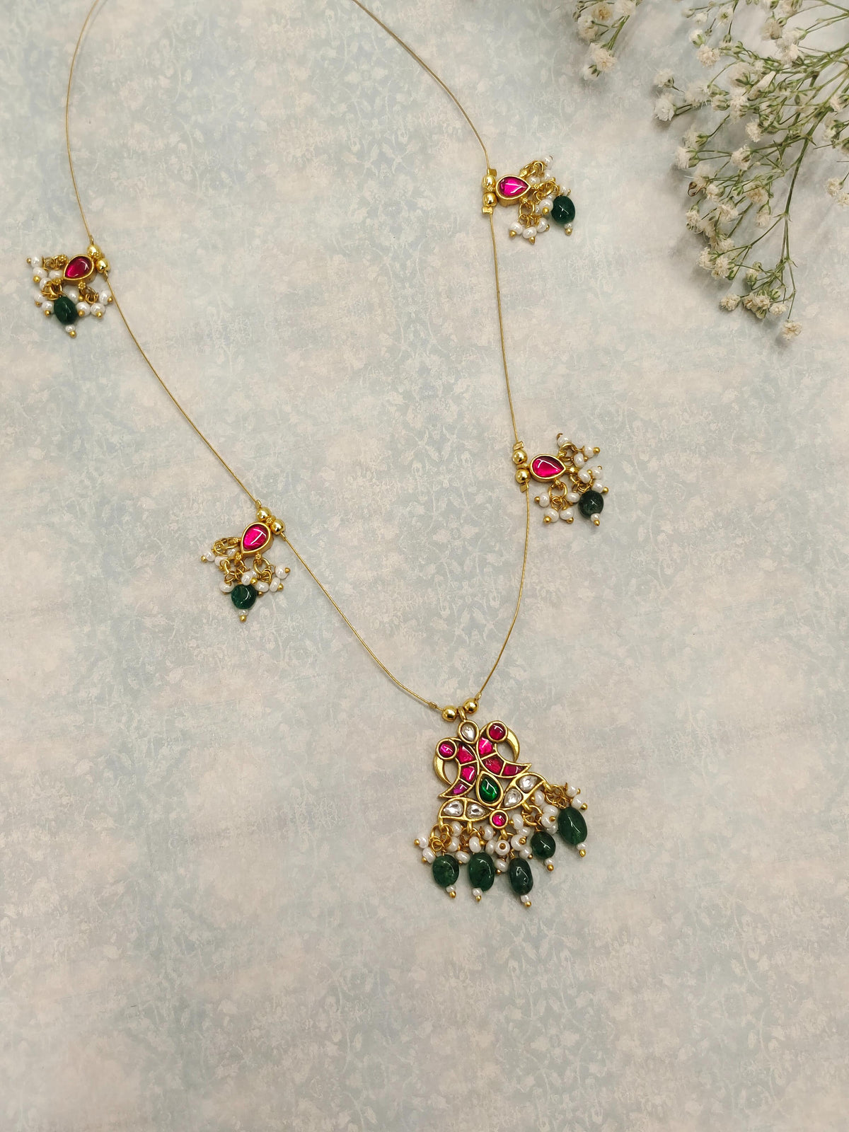 Rahi Invisible Jadau Necklace