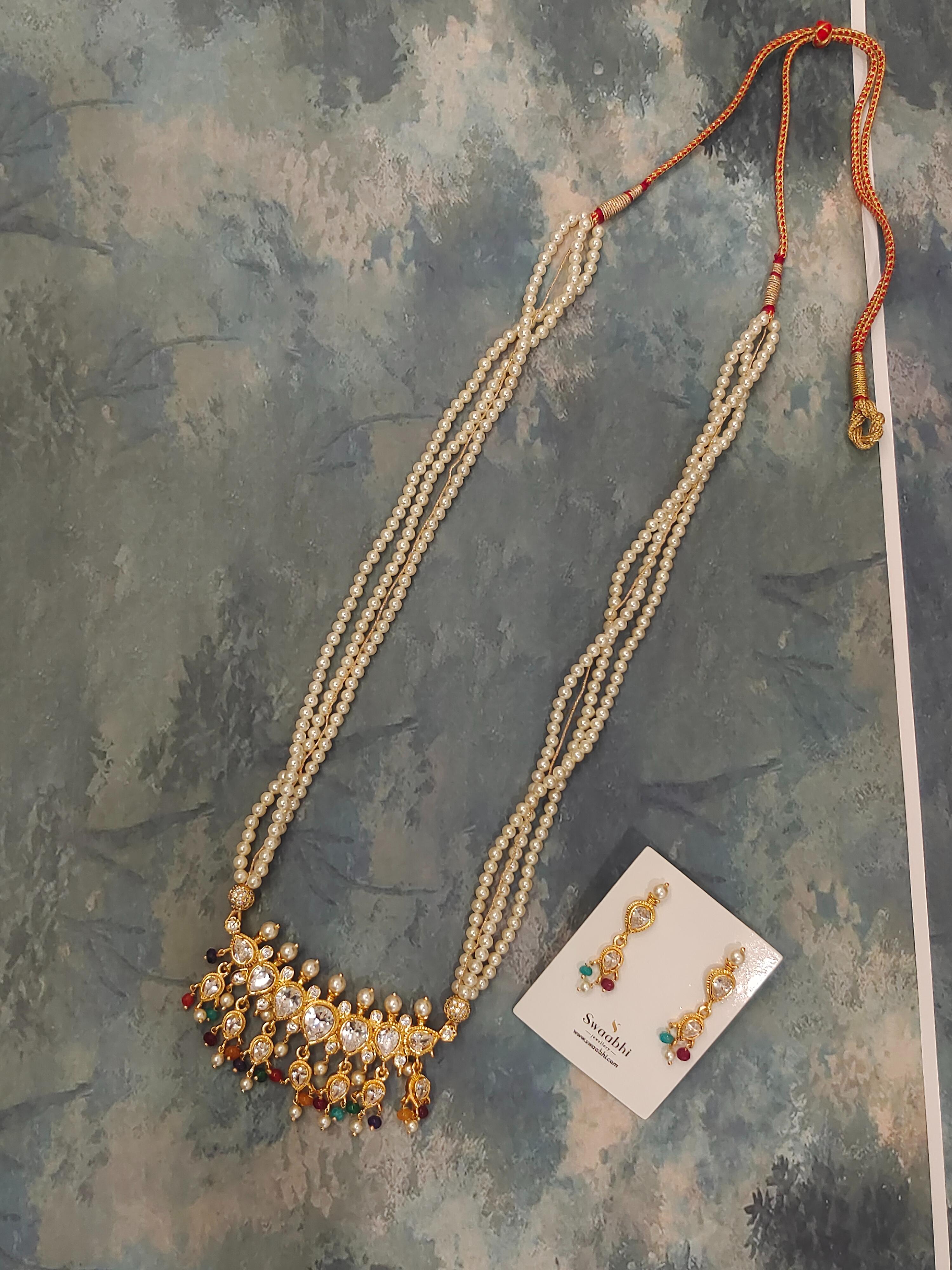 Navratna Tanmani Pearl Necklace