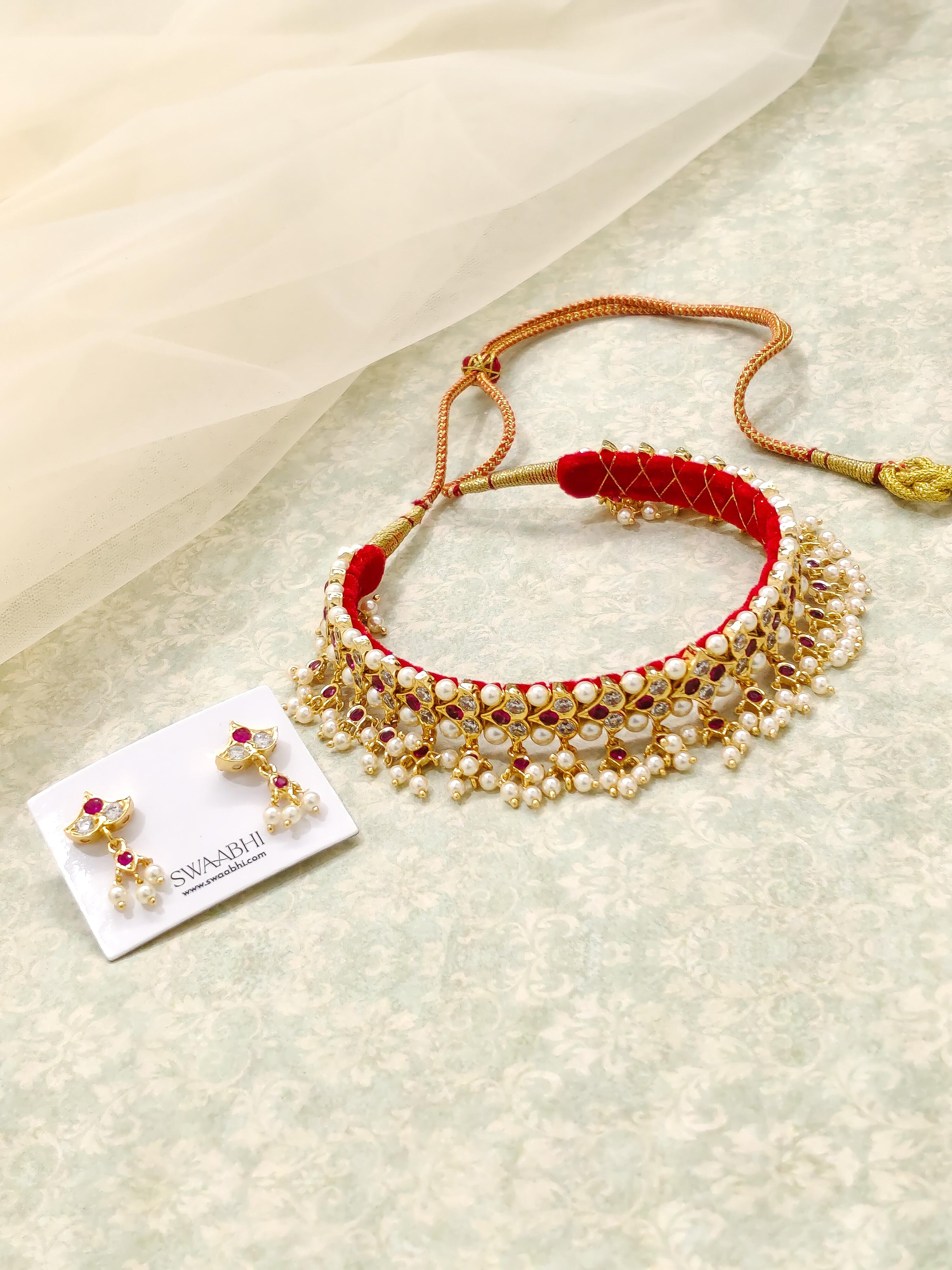 Pearl Chinchpeti Necklace