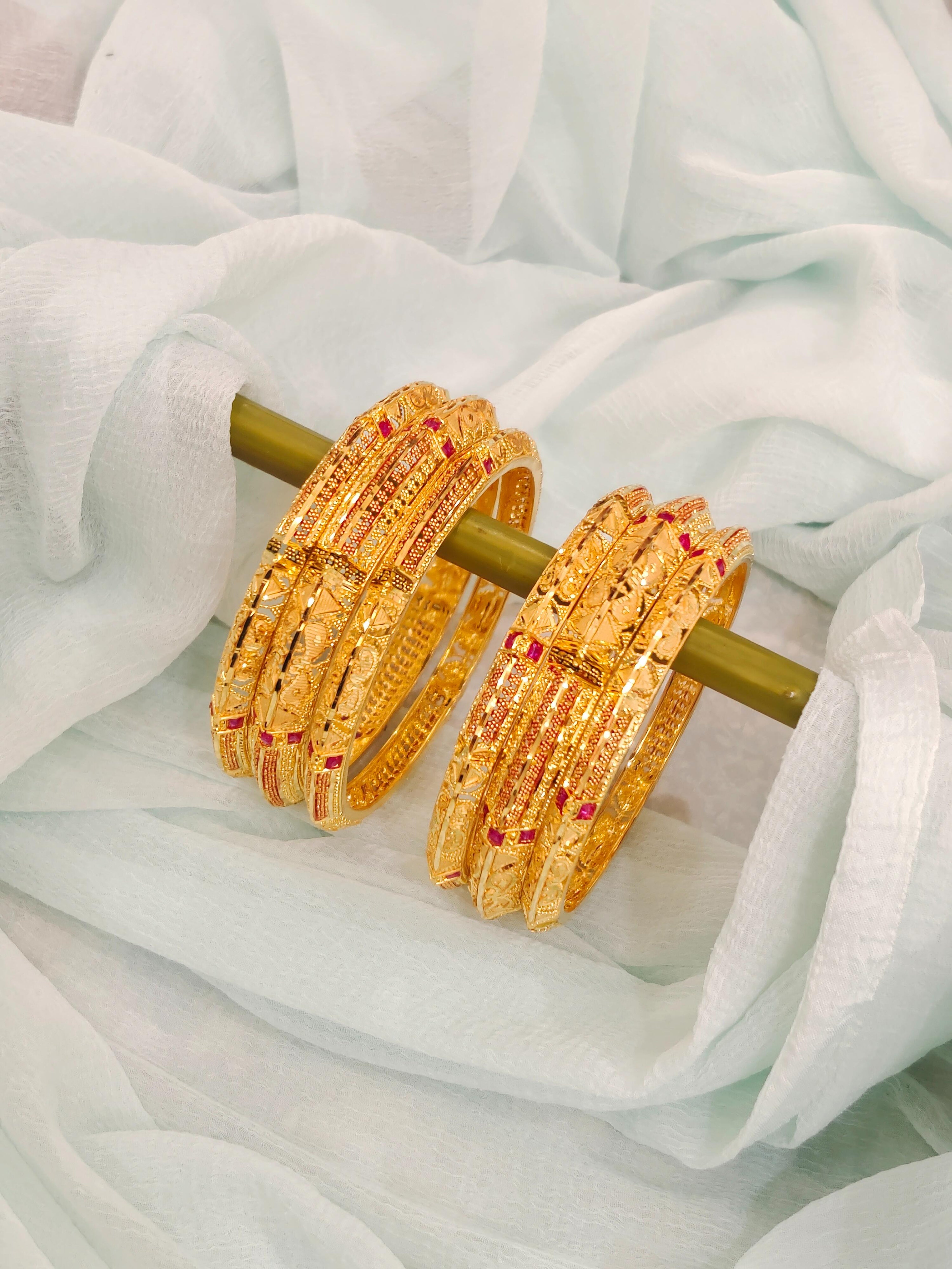 Sunetra Golden Bangles