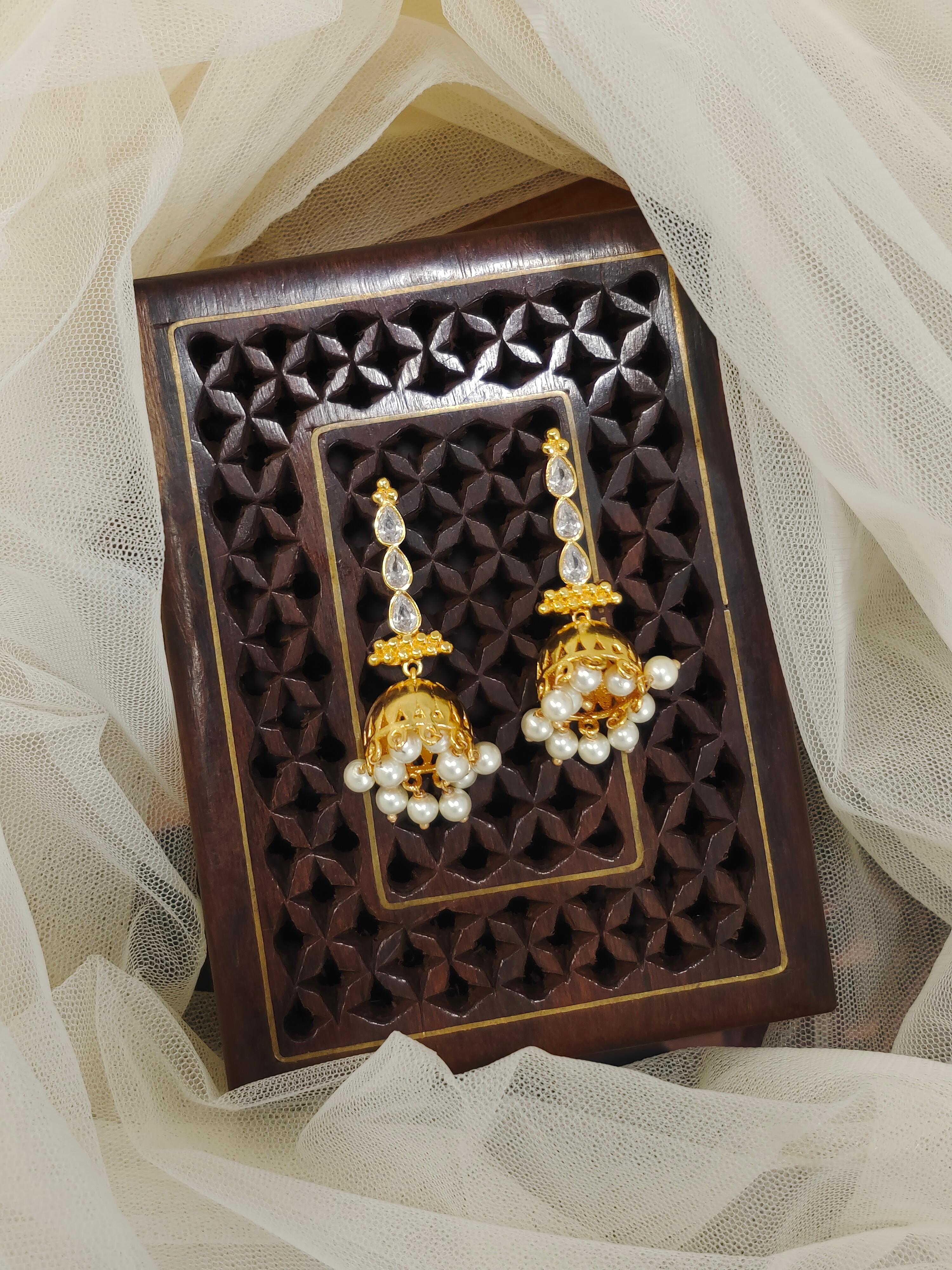 Three Stone Jhumka
