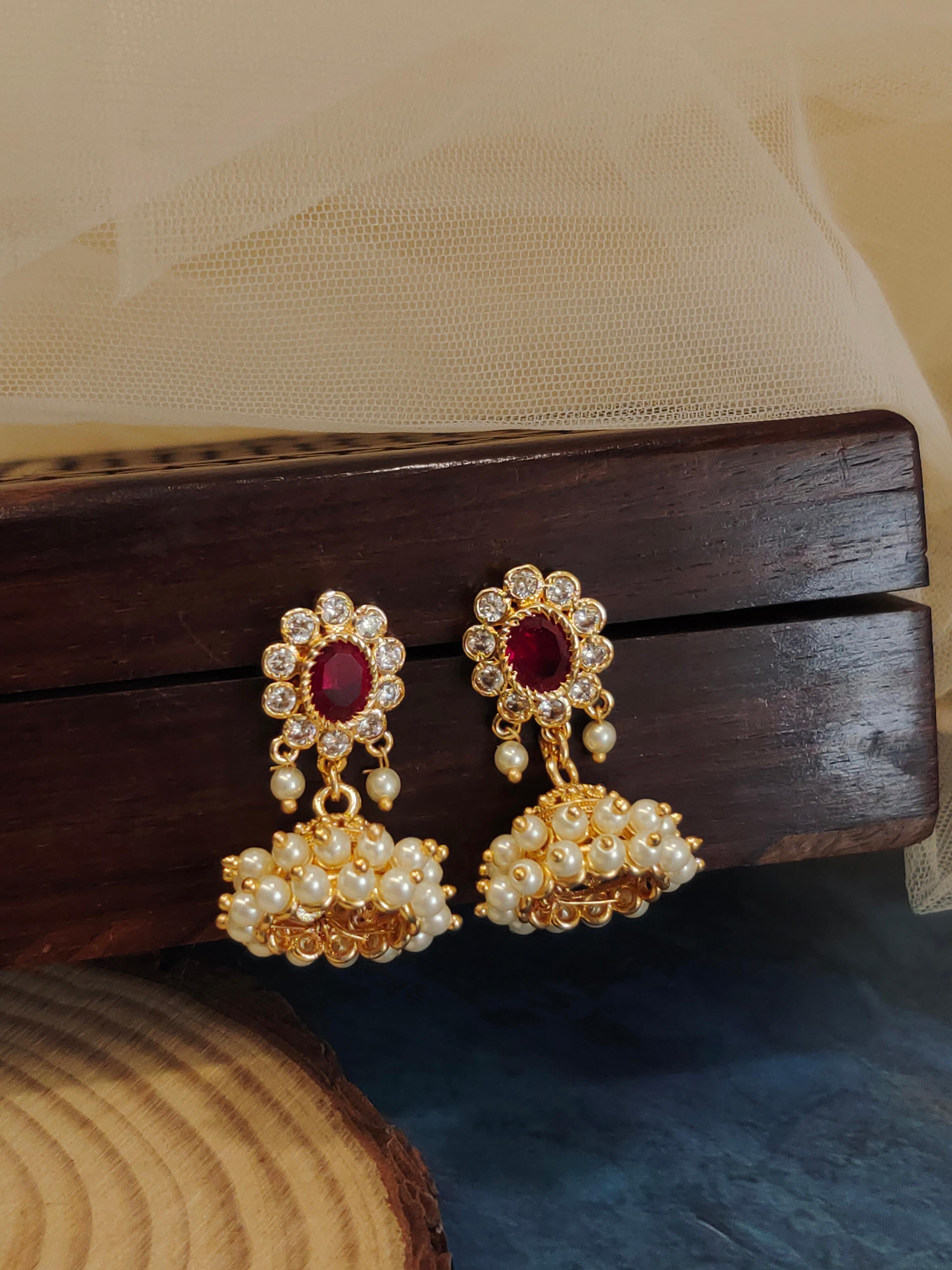 Designer Pearl Jhumka