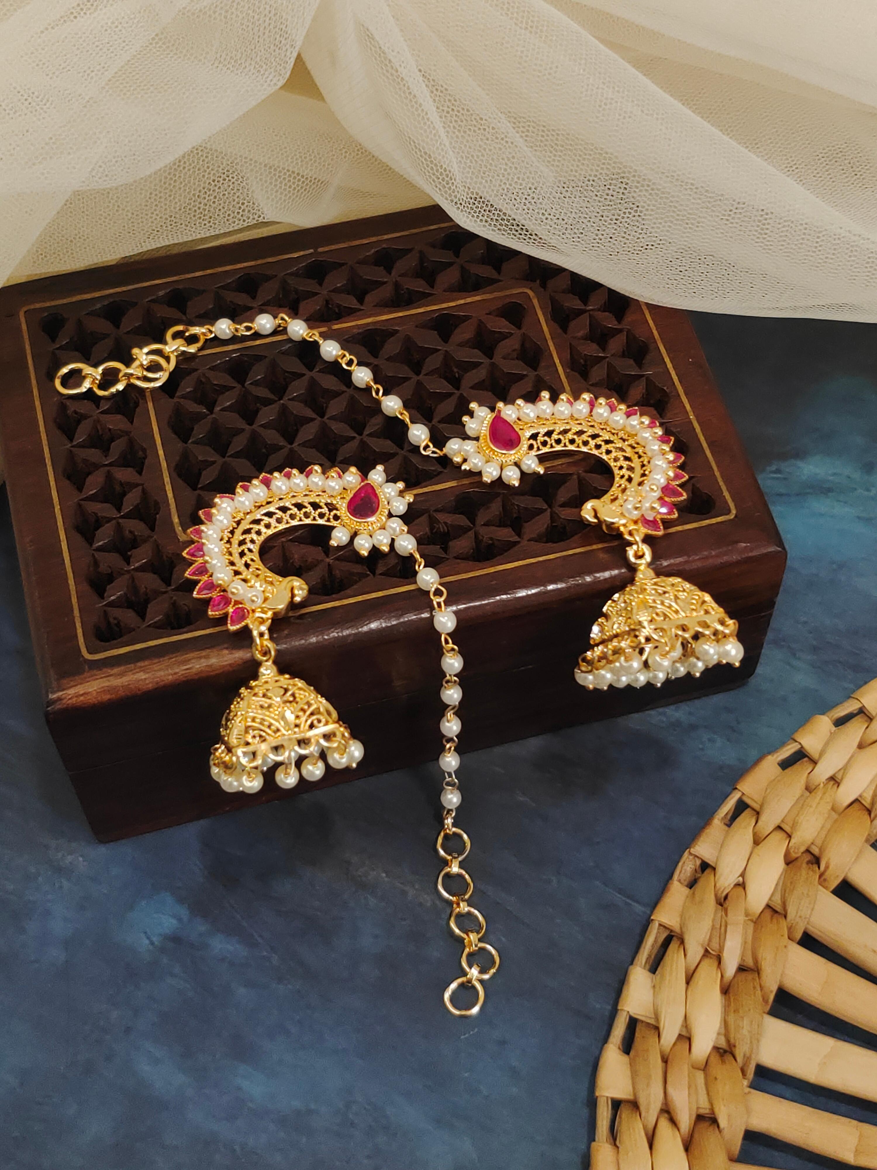 Maharashtrian Pearls Ear Cuff