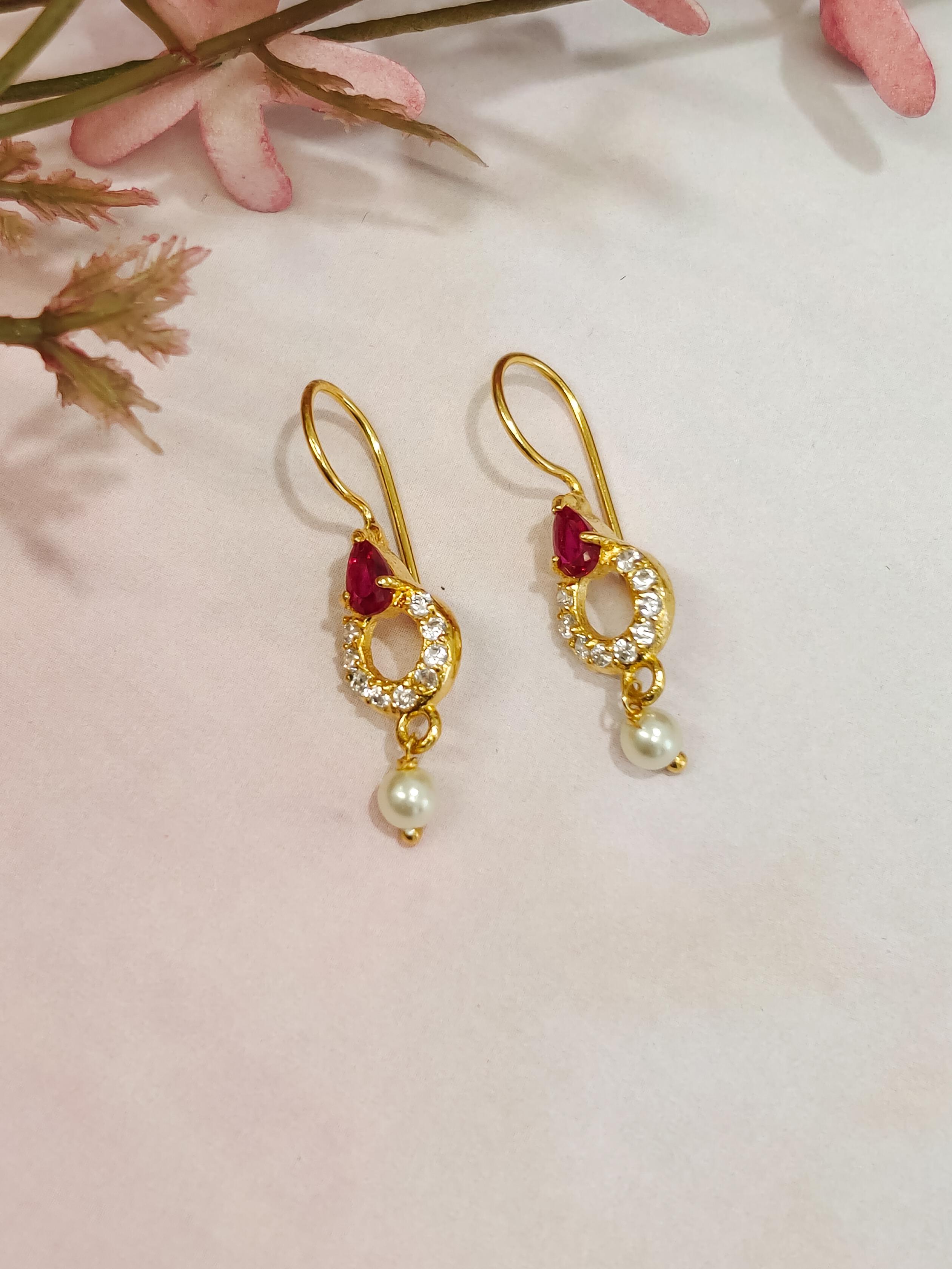 Dainty Pink Stone Bugadi