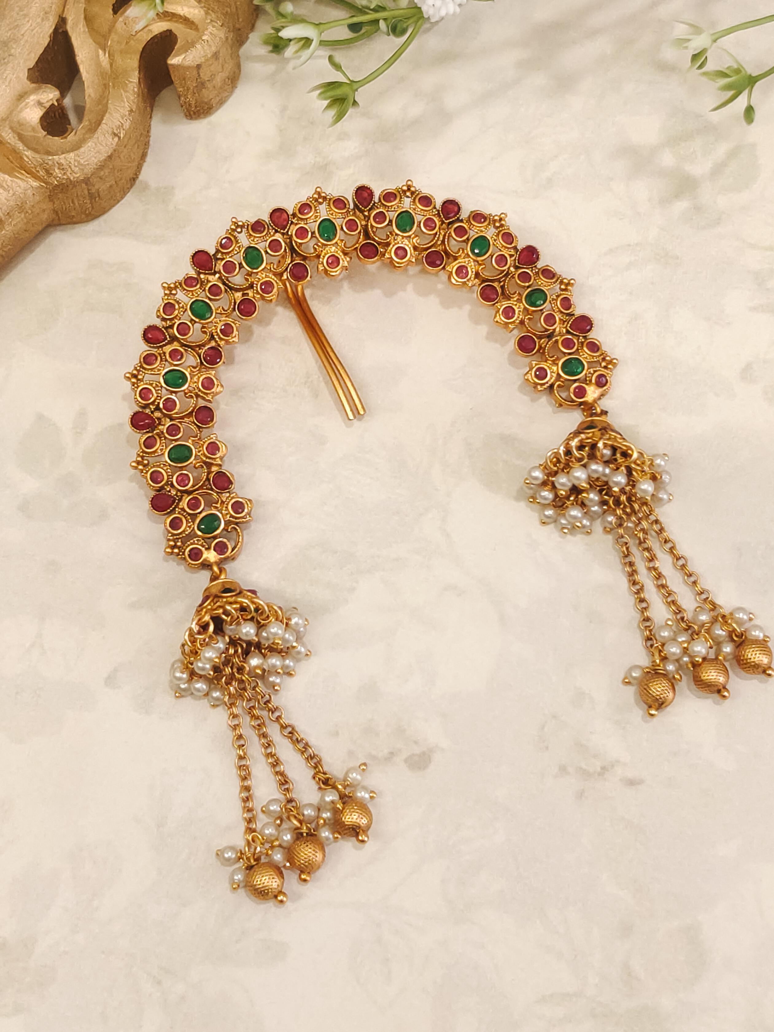 Priya Kemp Stone Hair Brooch