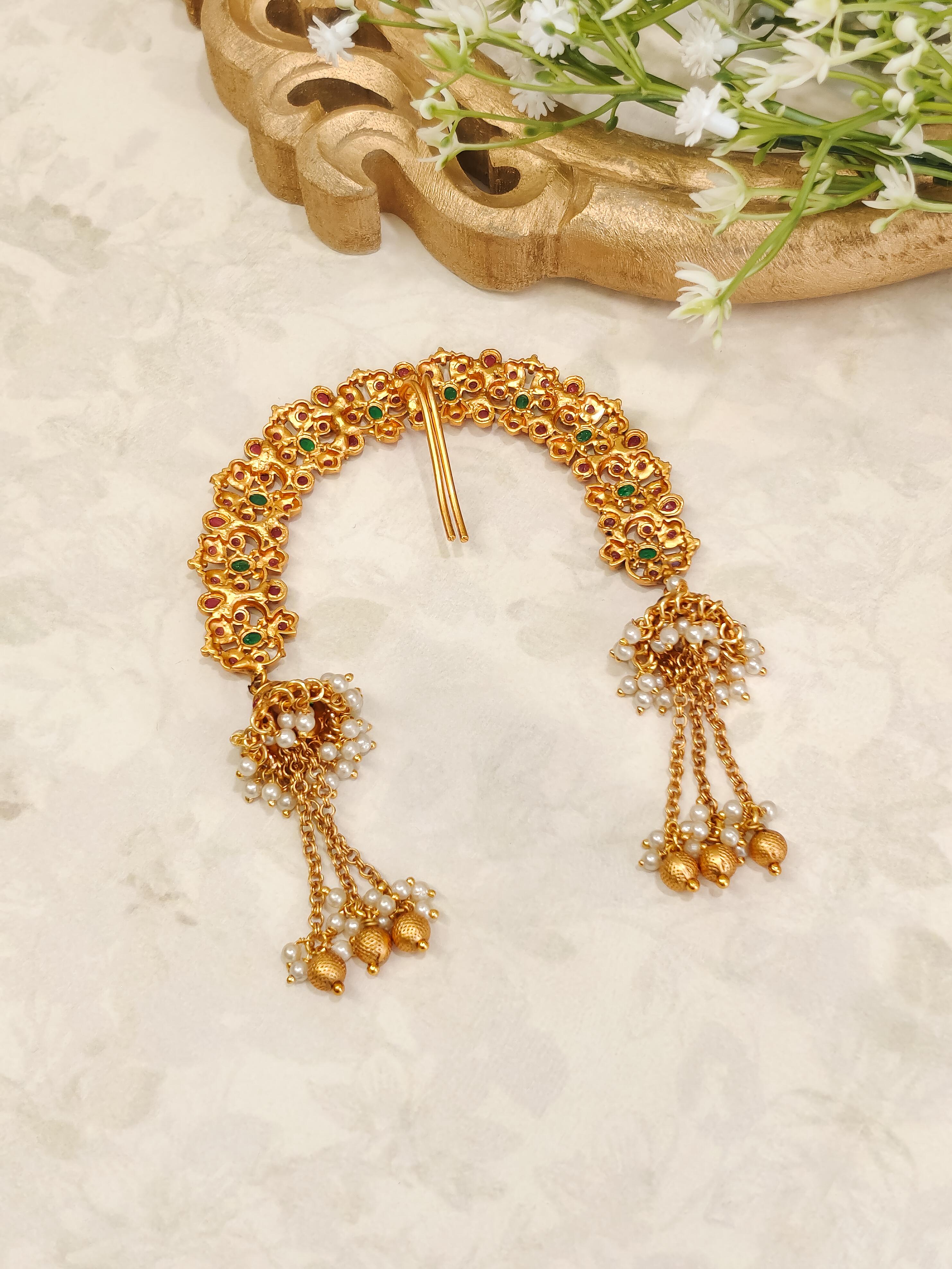 Priya Kemp Stone Hair Brooch