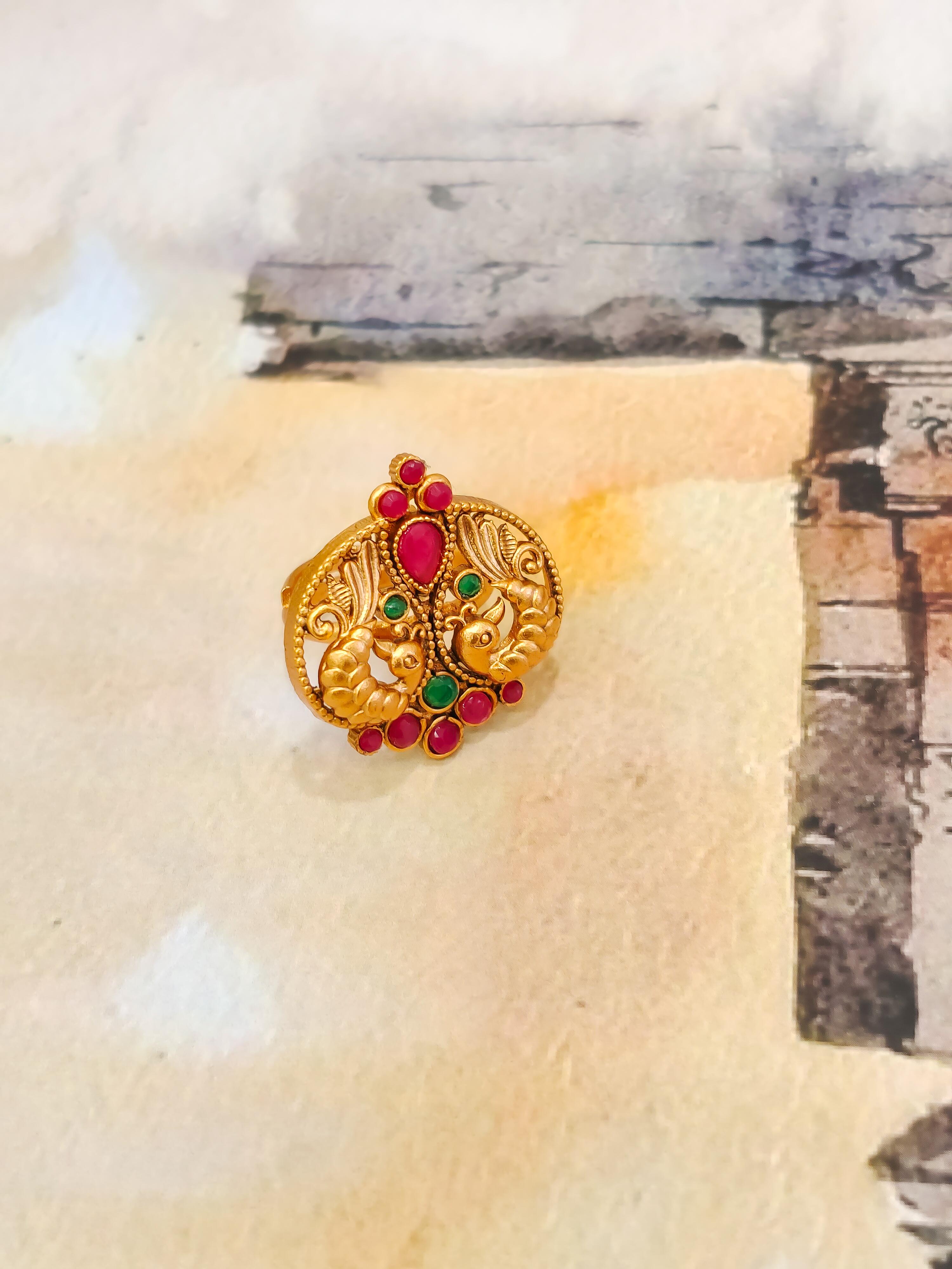 Peacock - Temple Ring